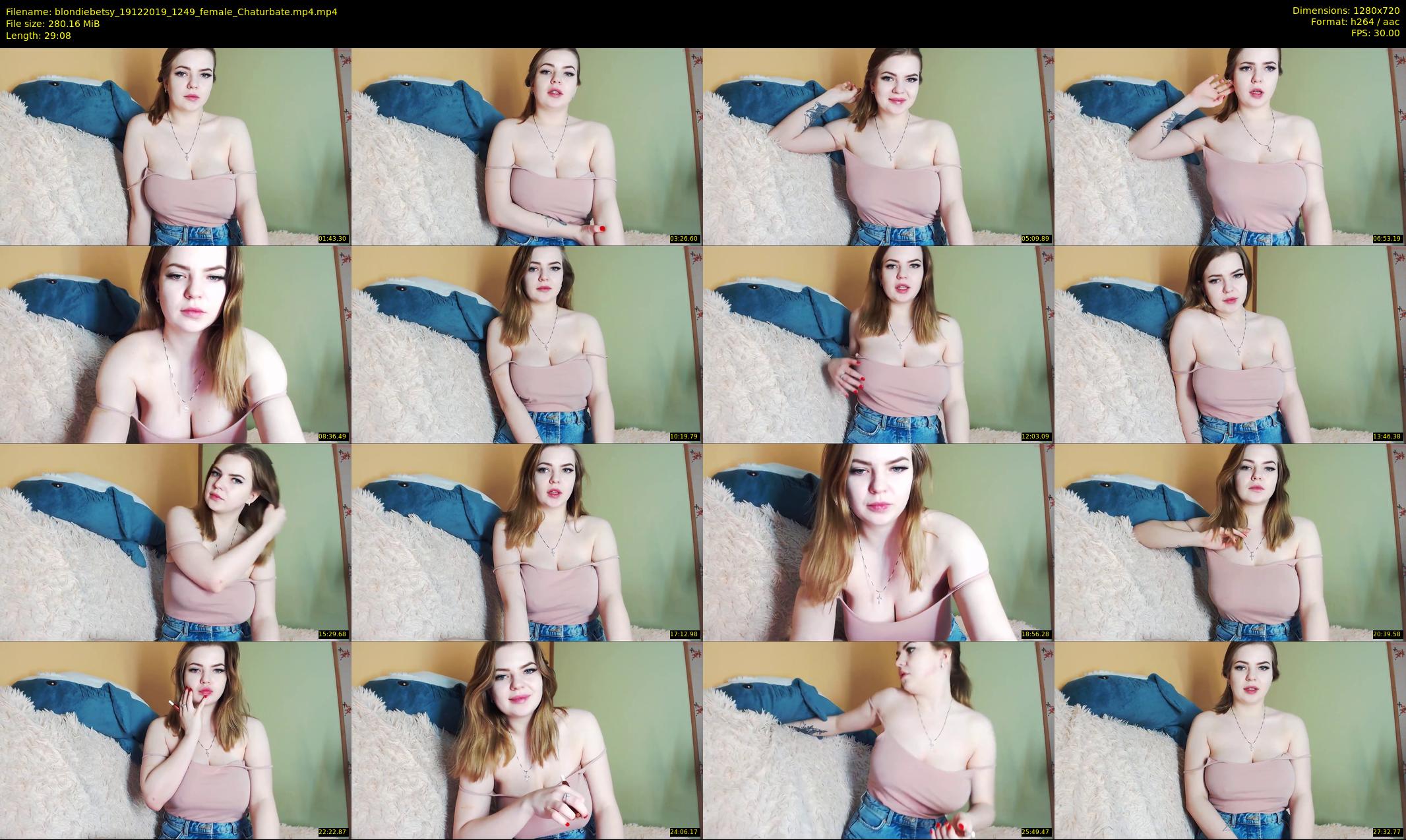 blondiebetsy — 30 minute Chaturbate female cam show recording, 720p, Dec 19, 2019