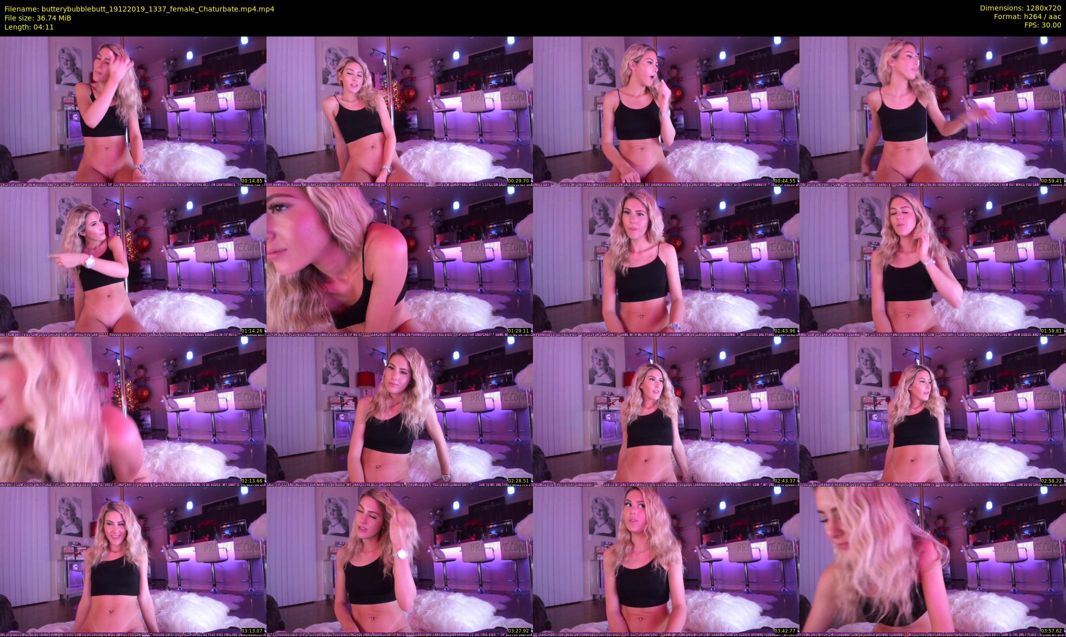 butterybubblebutt — 5 minute Chaturbate couple cam show recording, 720p, Dec 19, 2019