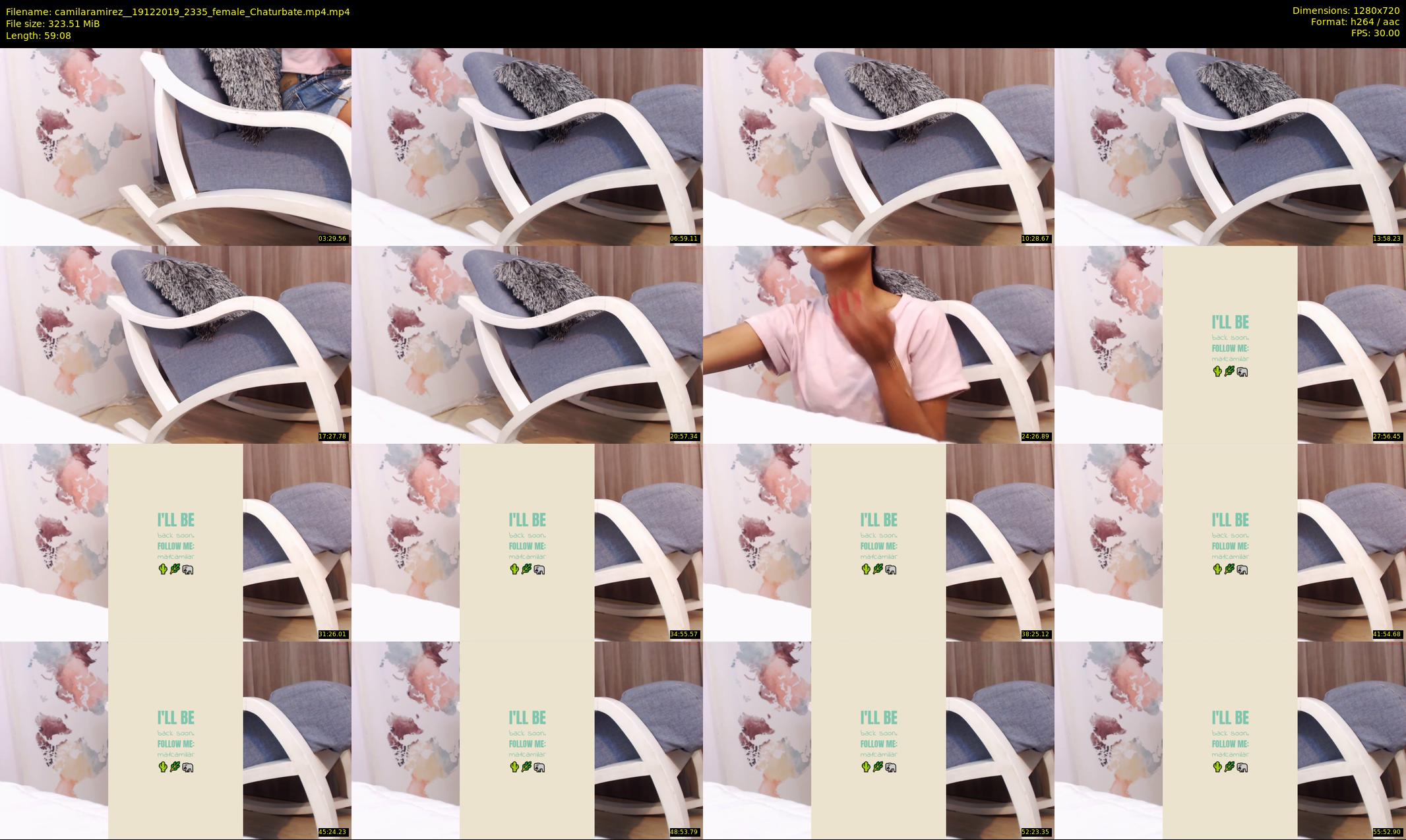 camilaramirez_ — 60 minute Chaturbate female cam show recording, 720p, Dec 19, 2019