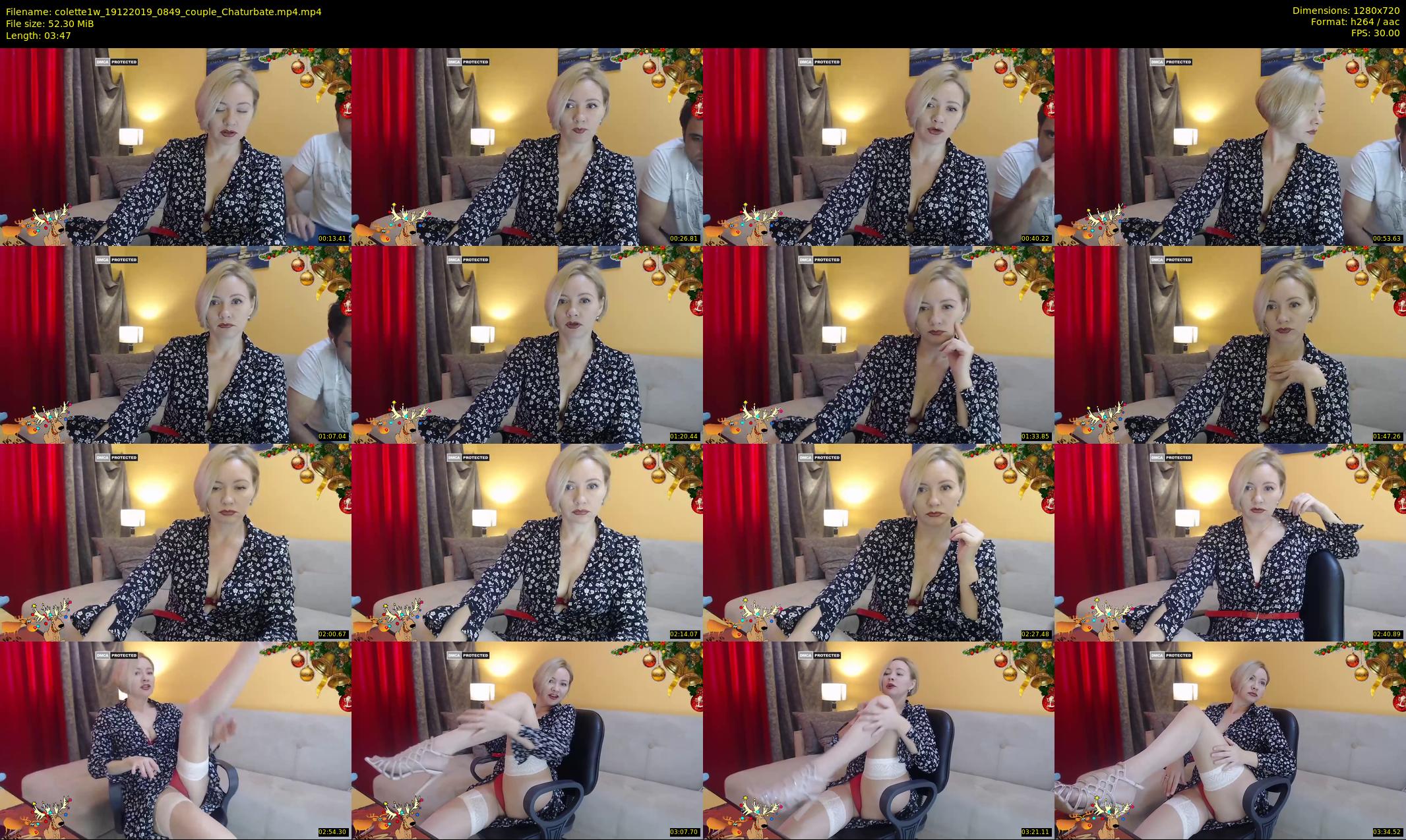 colette1w — 4 minute Chaturbate female cam show recording, 720p, Dec 19, 2019