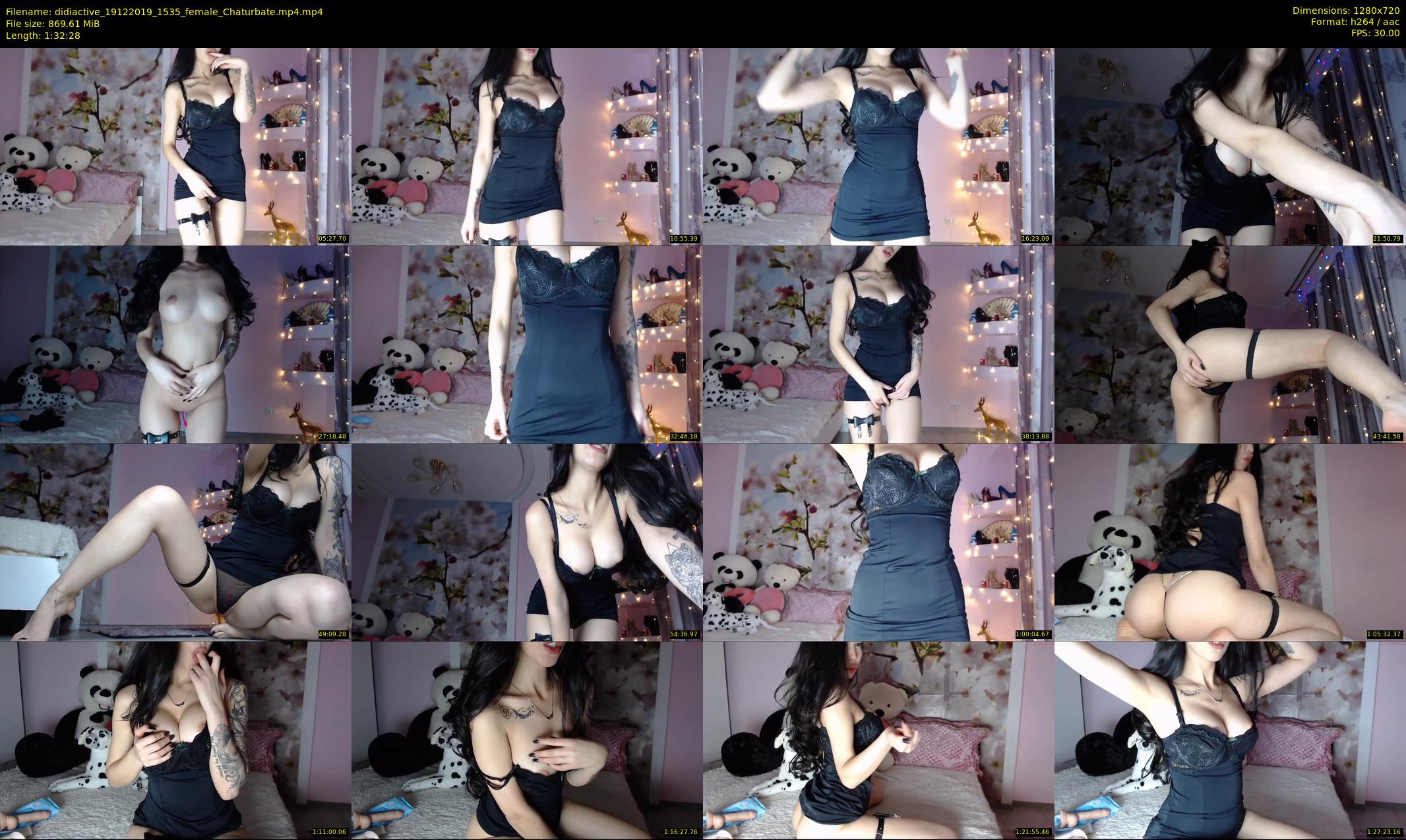 didiactive — 93 minute Chaturbate female cam show recording, 720p, Dec 19, 2019
