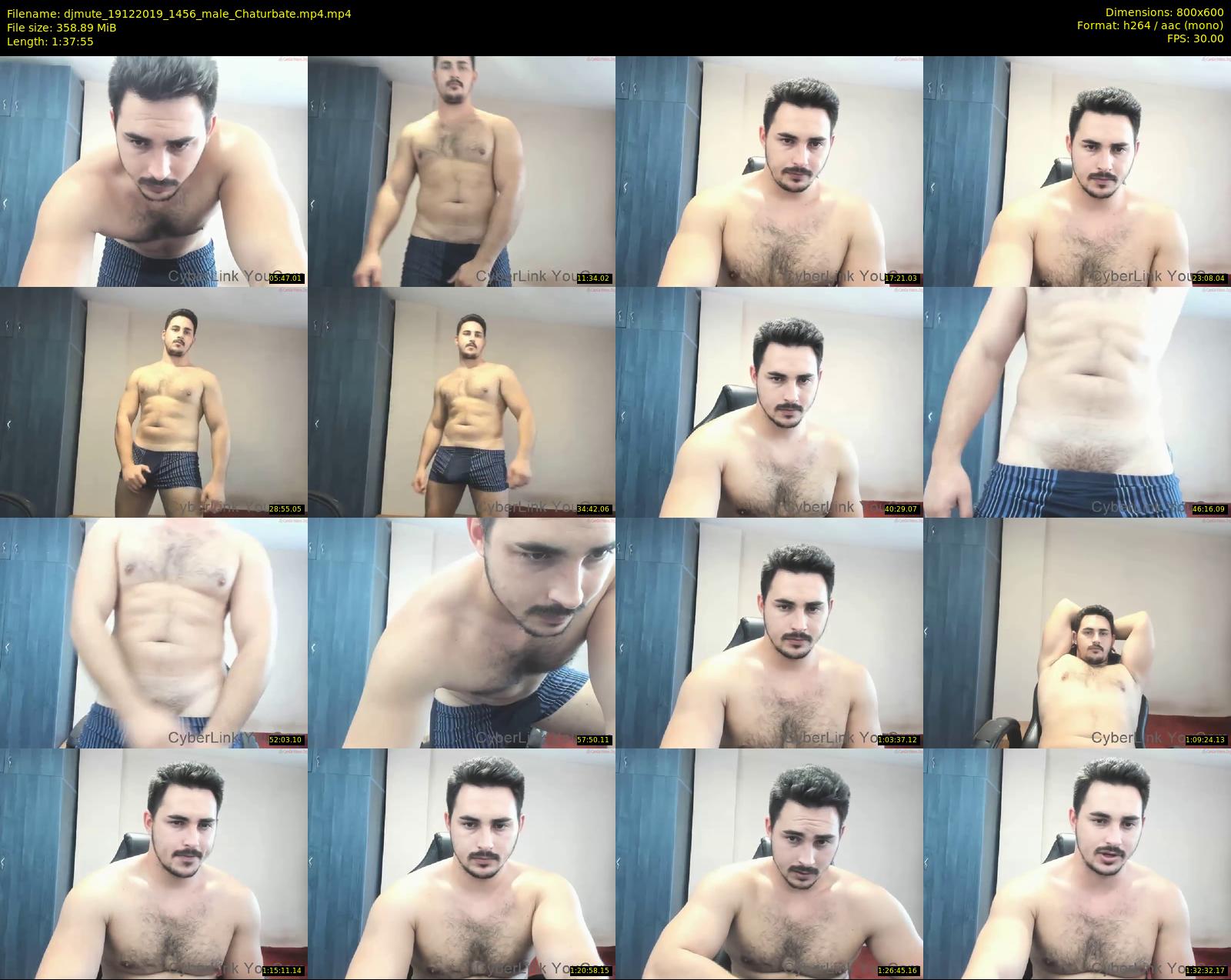 djmute — 98 minute Chaturbate male cam show recording, 480p, Dec 19, 2019