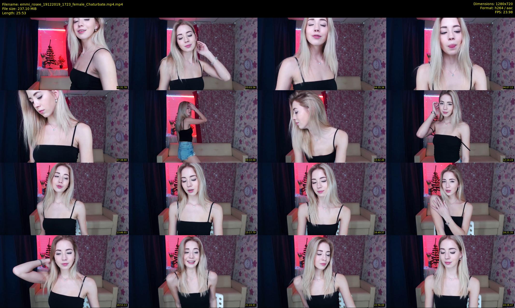 emmi_rosee — 26 minute Chaturbate female cam show recording, 720p, Dec 19, 2019