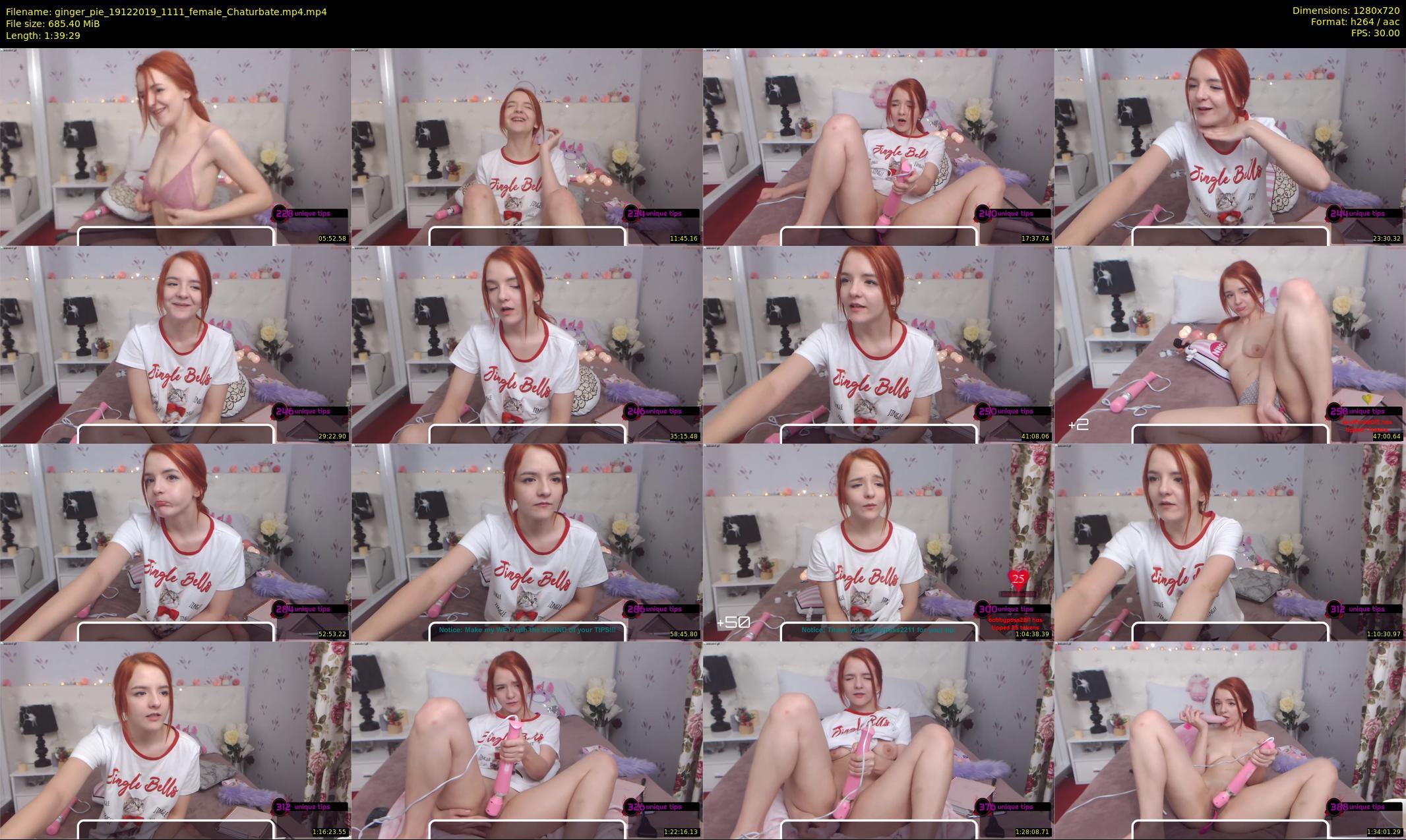 ginger_pie — 100 minute Chaturbate female cam show recording, 720p, Dec 19, 2019