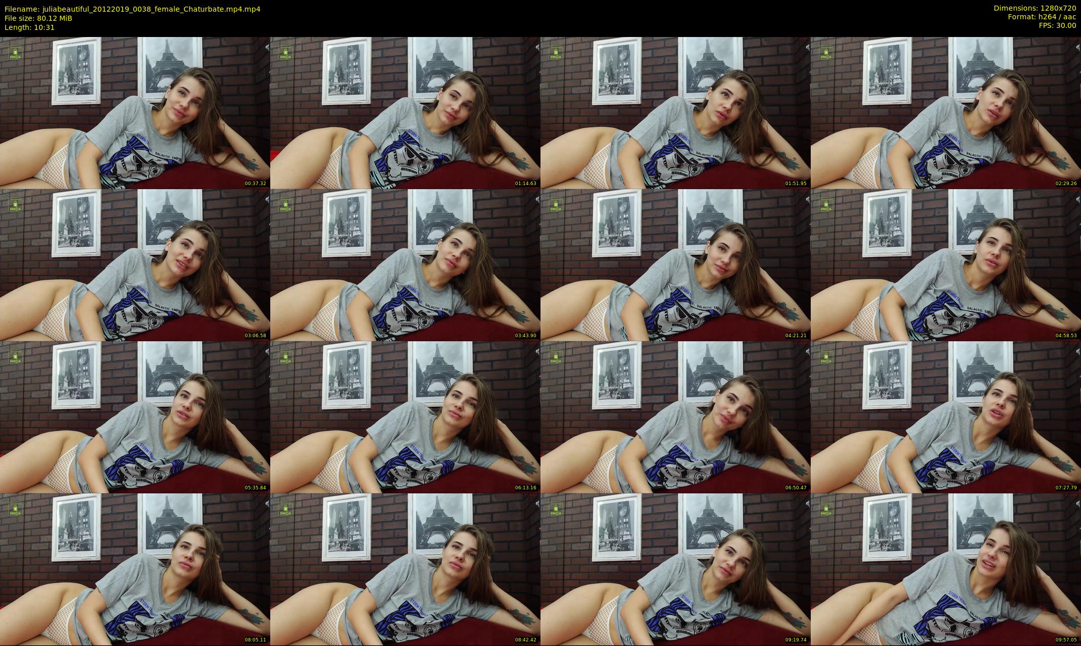 juliabeautiful — 11 minute Chaturbate female cam show recording, 720p, Dec 20, 2019