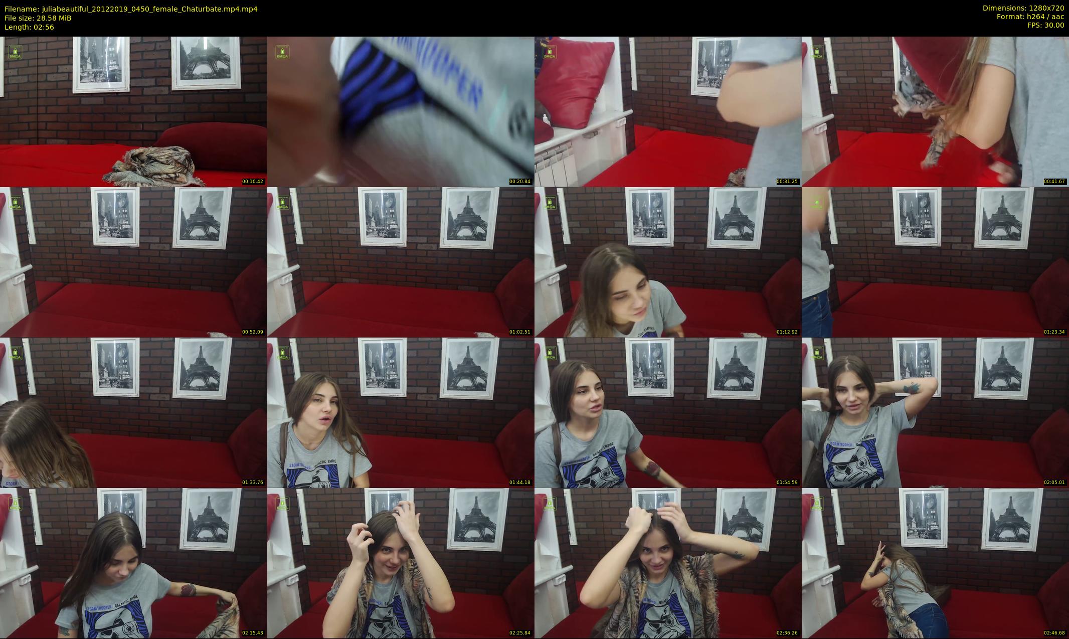 juliabeautiful — 3 minute Chaturbate female cam show recording, 720p, Dec 20, 2019