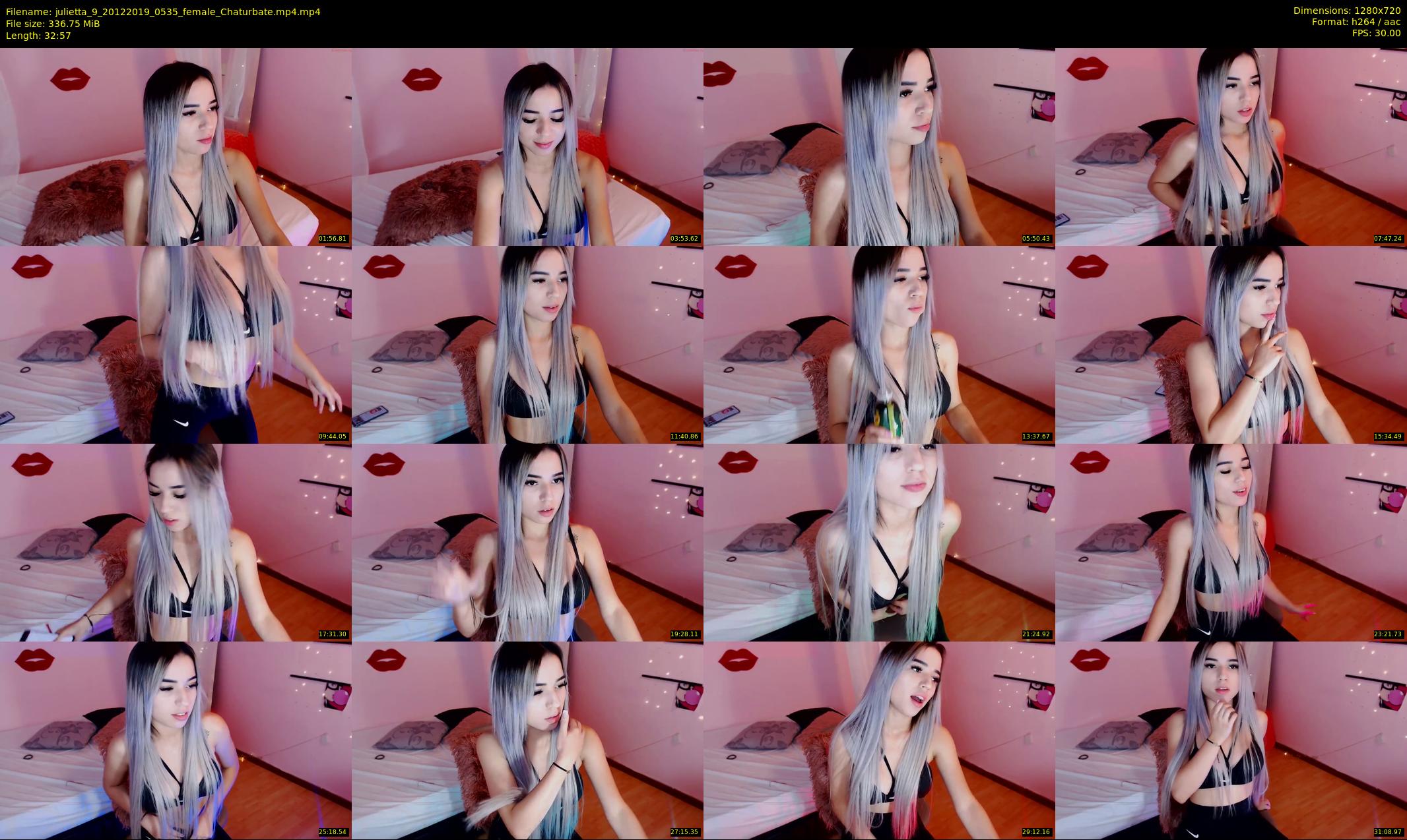 julietta_9 — 33 minute Chaturbate female cam show recording, 720p, Dec 20, 2019