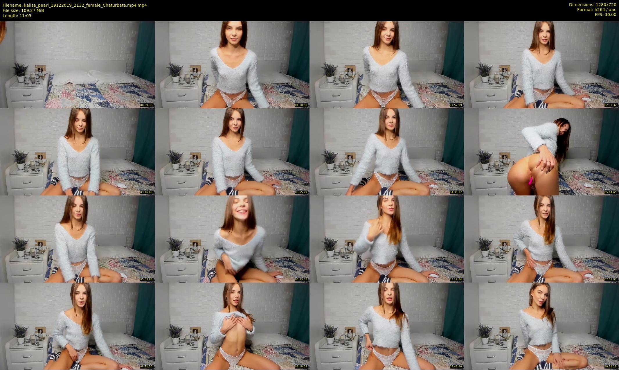 kalisa_pearl — 12 minute Chaturbate female cam show recording, 720p, Dec 19, 2019