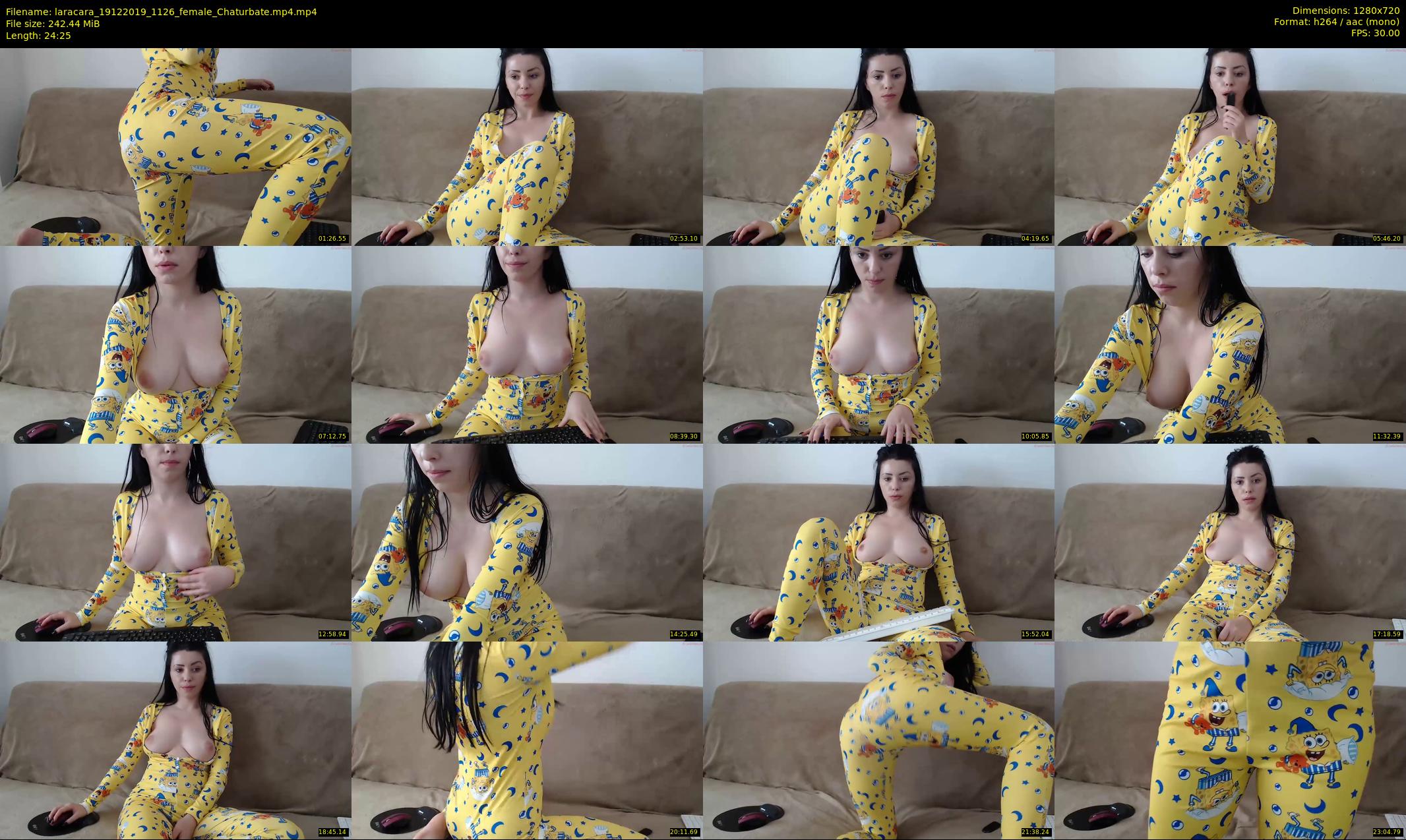 laracara — 25 minute Chaturbate female cam show recording, 720p, Dec 19, 2019