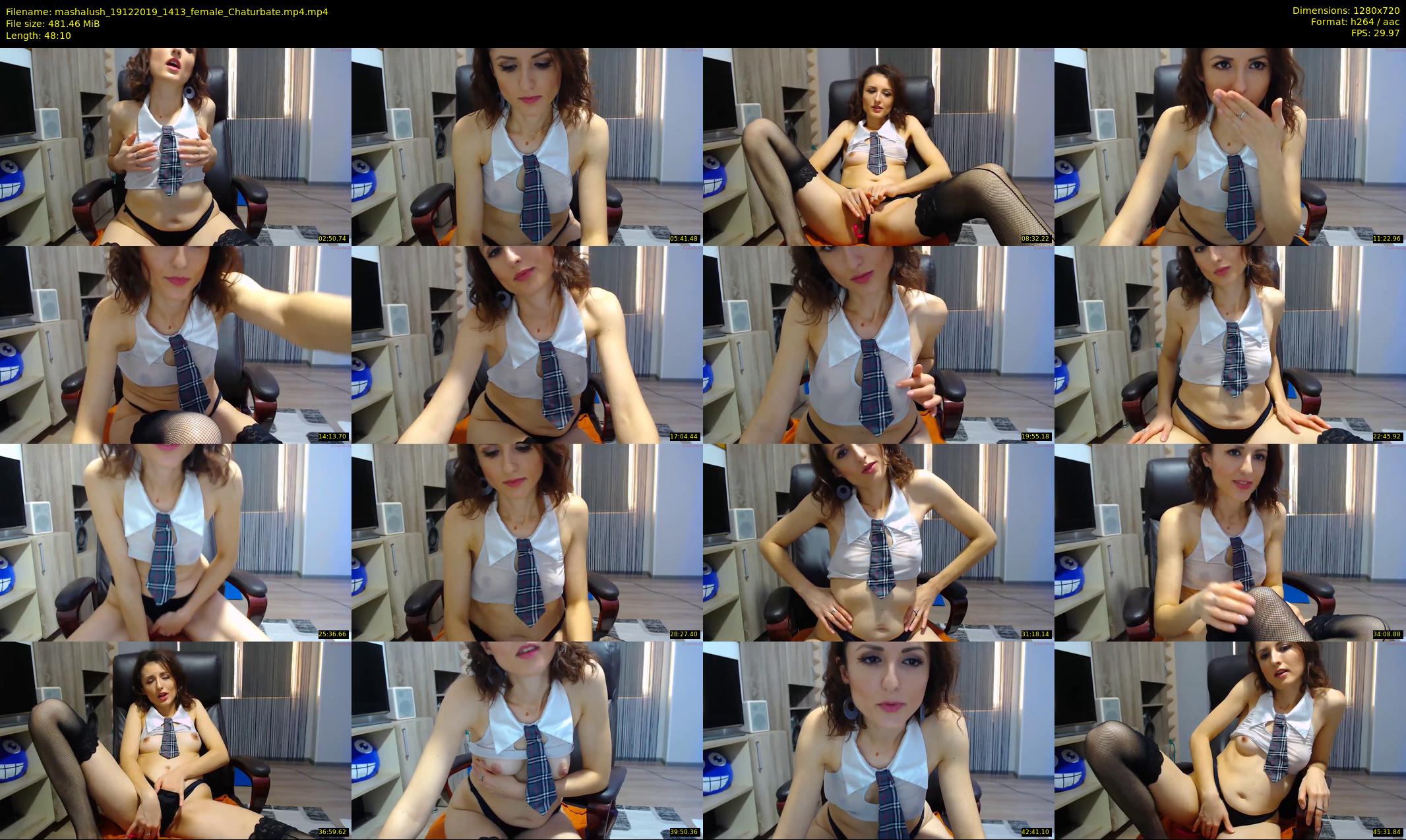 mashalush — 49 minute Chaturbate female cam show recording, 720p, Dec 19, 2019