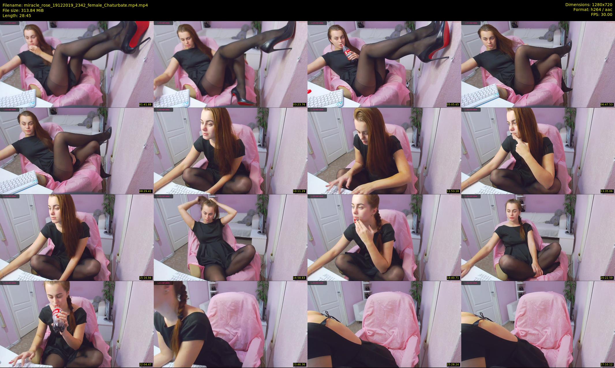 miracle_rose — 29 minute Chaturbate female cam show recording, 720p, Dec 19, 2019