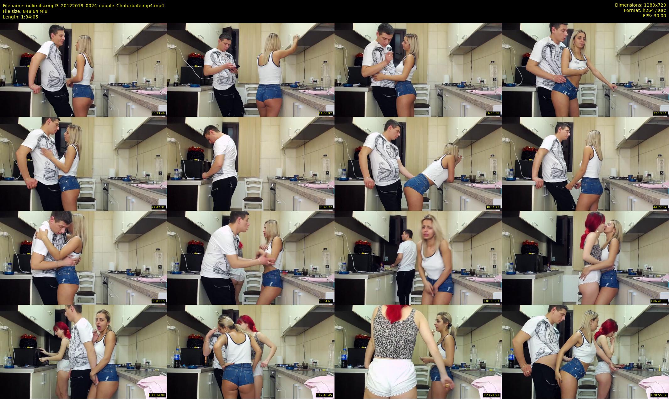 nolimitscoupl3 — 95 minute Chaturbate couple cam show recording, 720p, Dec 20, 2019
