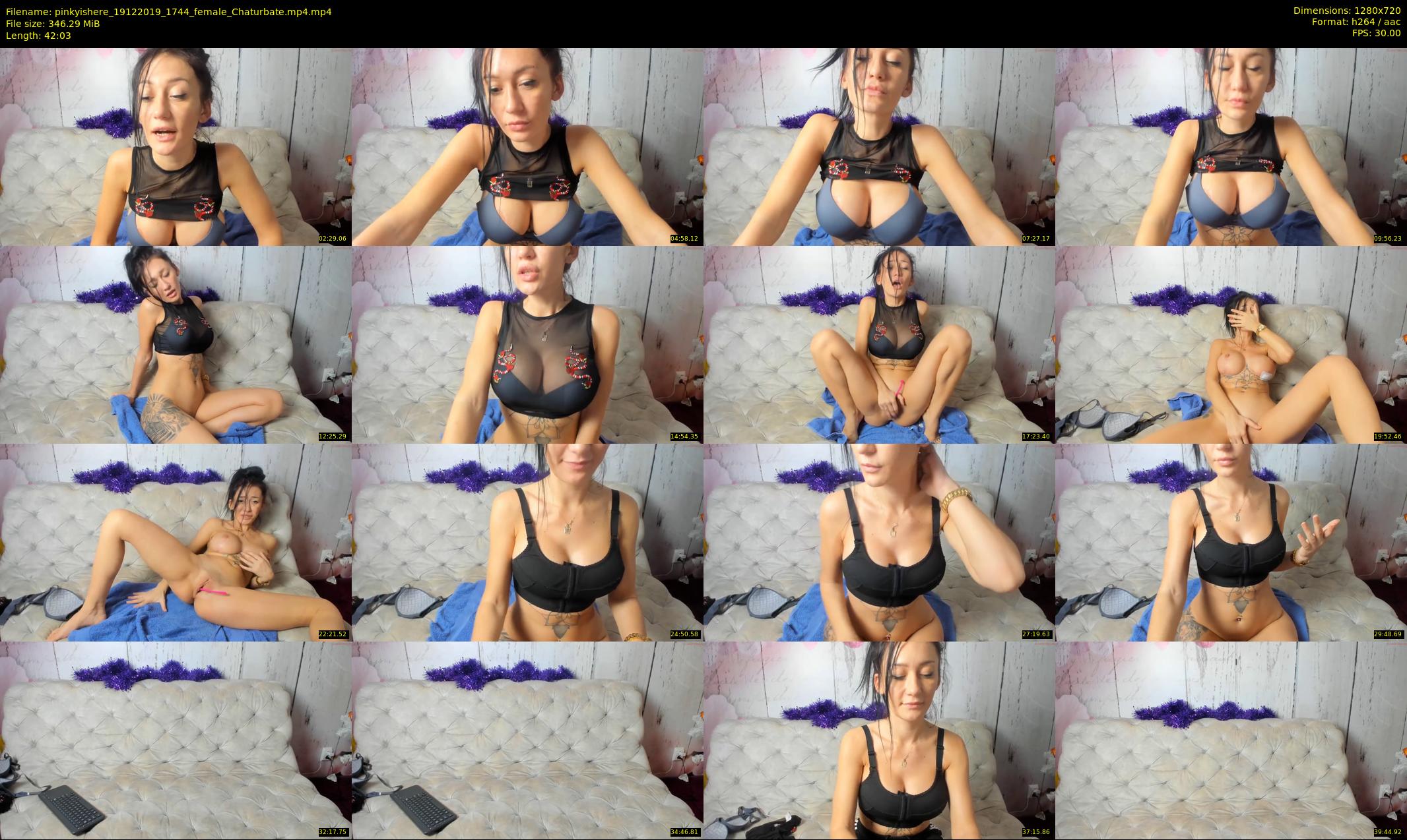 pinkyishere — 43 minute Chaturbate female cam show recording, 720p, Dec 19, 2019