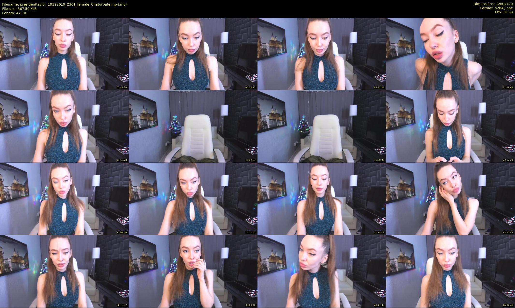 presidenttaylor — 48 minute Chaturbate female cam show recording, 720p, Dec 19, 2019