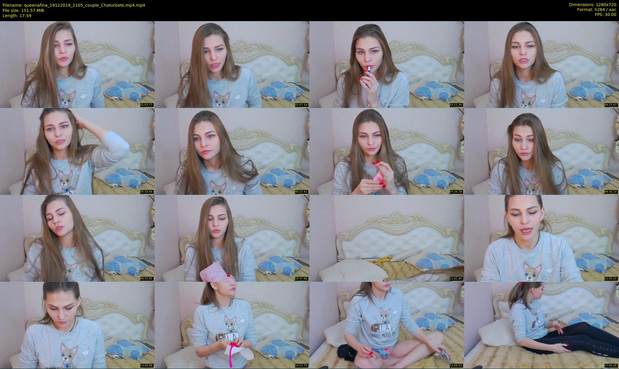 queenafina — 18 minute Chaturbate female cam show recording, 720p, Dec 19, 2019
