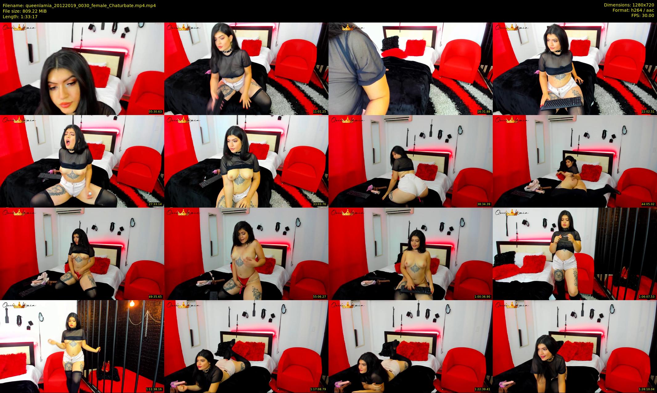 queenlamia — 94 minute Chaturbate female cam show recording, 720p, Dec 20, 2019