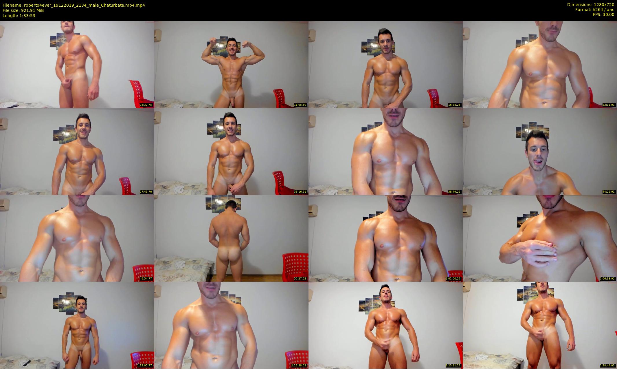 roberto4ever — 94 minute Chaturbate male cam show recording, 720p, Dec 19, 2019
