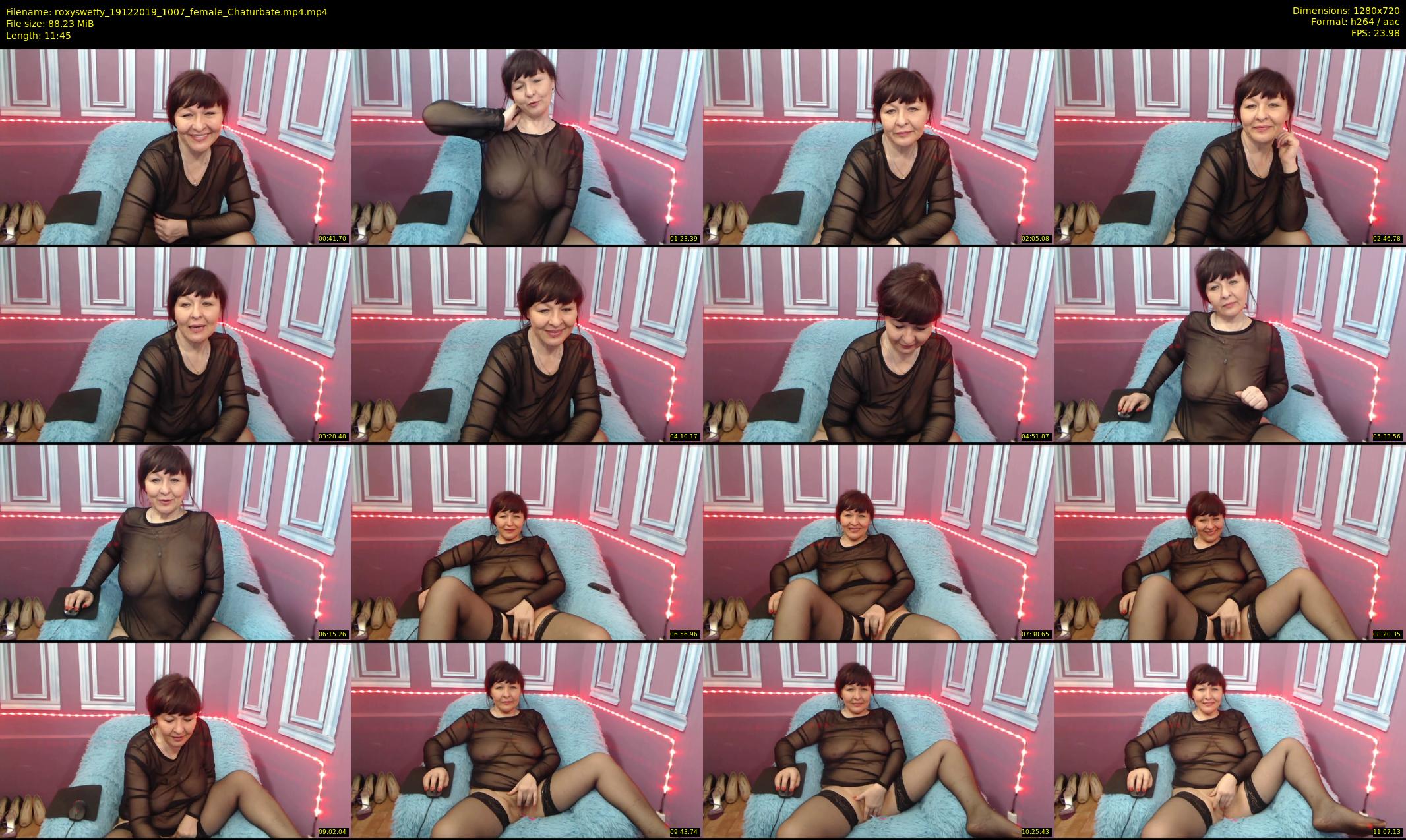 roxyswetty — 12 minute Chaturbate female cam show recording, 720p, Dec 19, 2019
