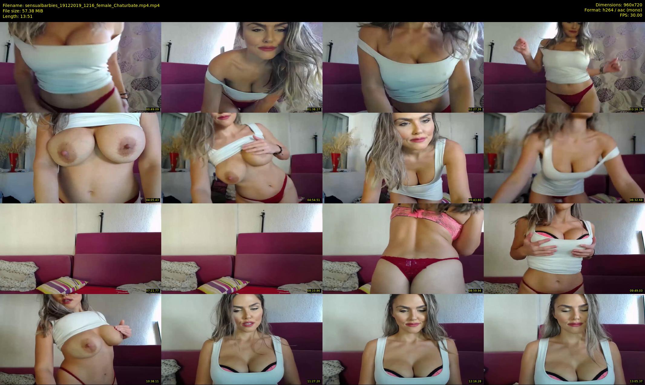 sensualbarbies — 14 minute Chaturbate female cam show recording, 720p, Dec 19, 2019