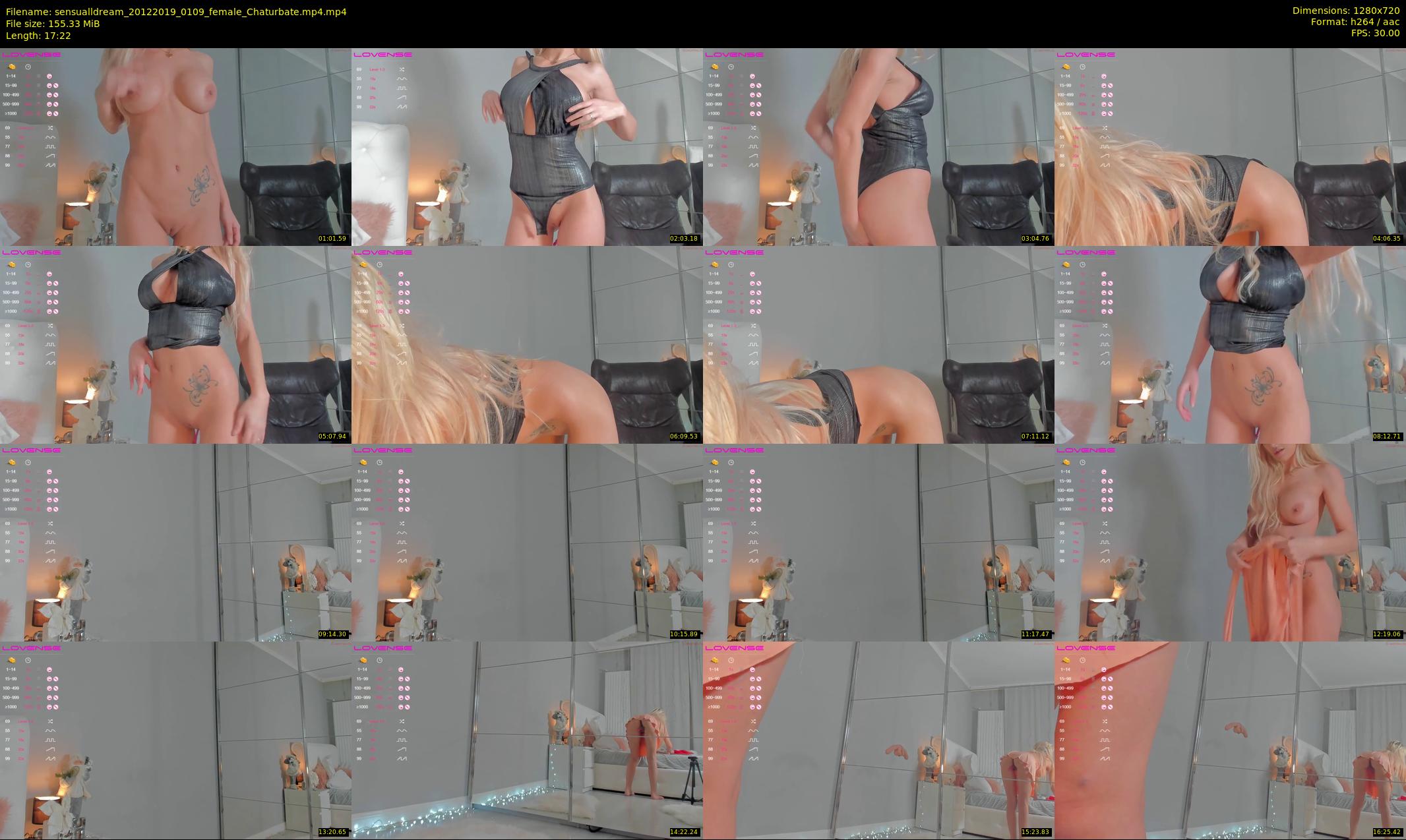 sensualldream — 18 minute Chaturbate female cam show recording, 720p, Dec 20, 2019