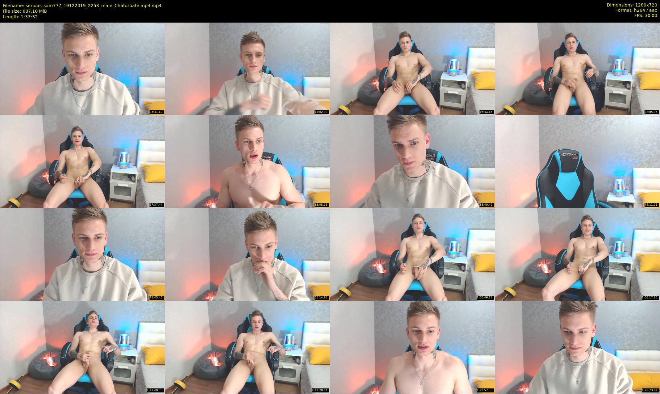 serious_sam777 — 94 minute Chaturbate male cam show recording, 720p, Dec 19, 2019