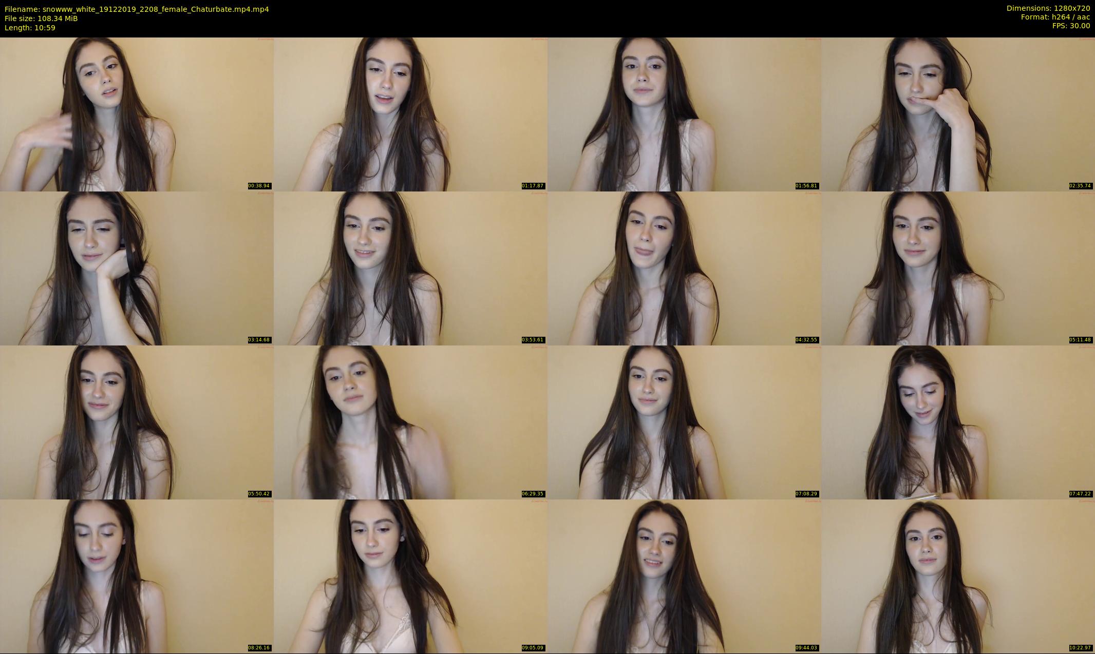 snowww_white — 11 minute Chaturbate female cam show recording, 720p, Dec 19, 2019