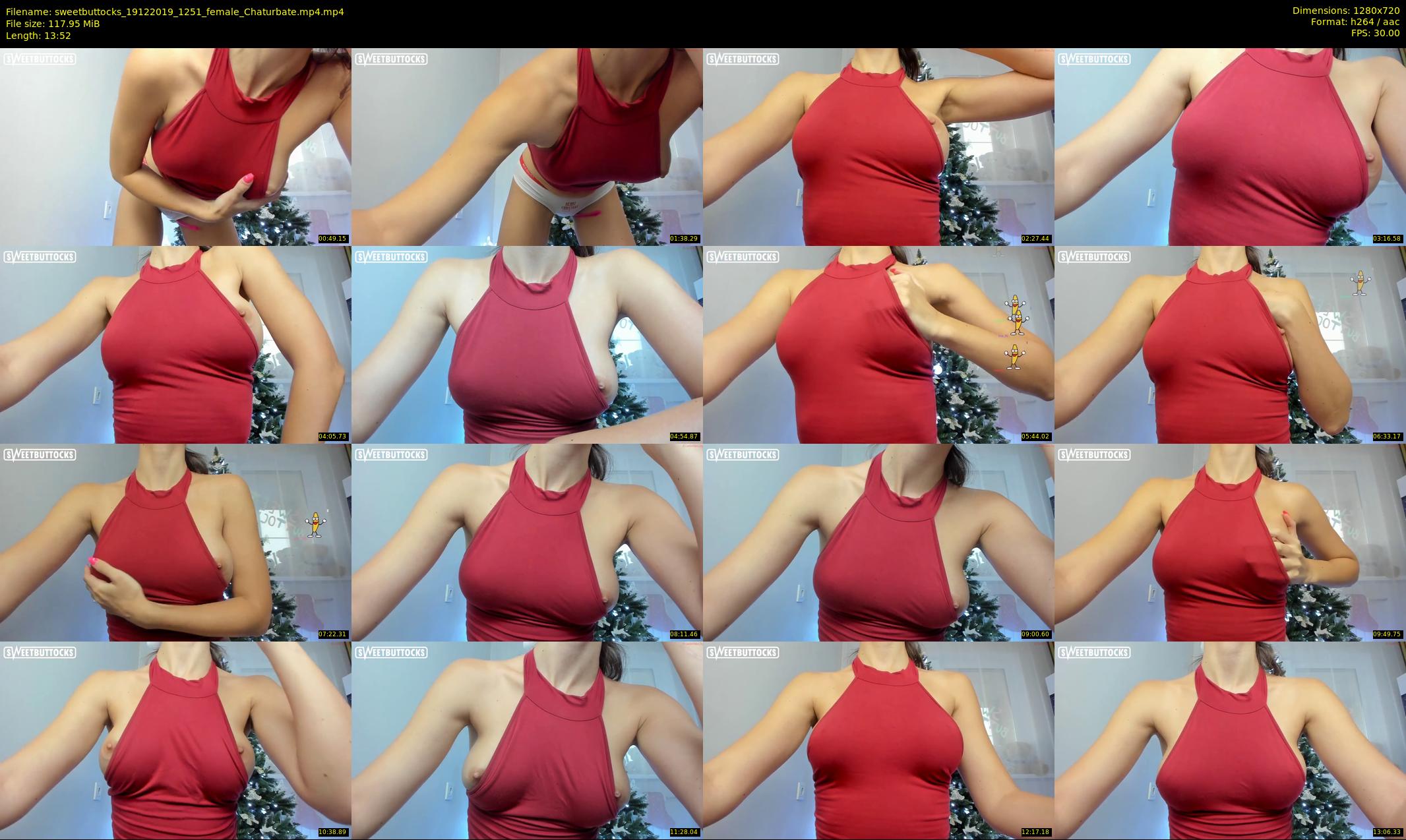 sweetbuttocks — 14 minute Chaturbate female cam show recording, 720p, Dec 19, 2019