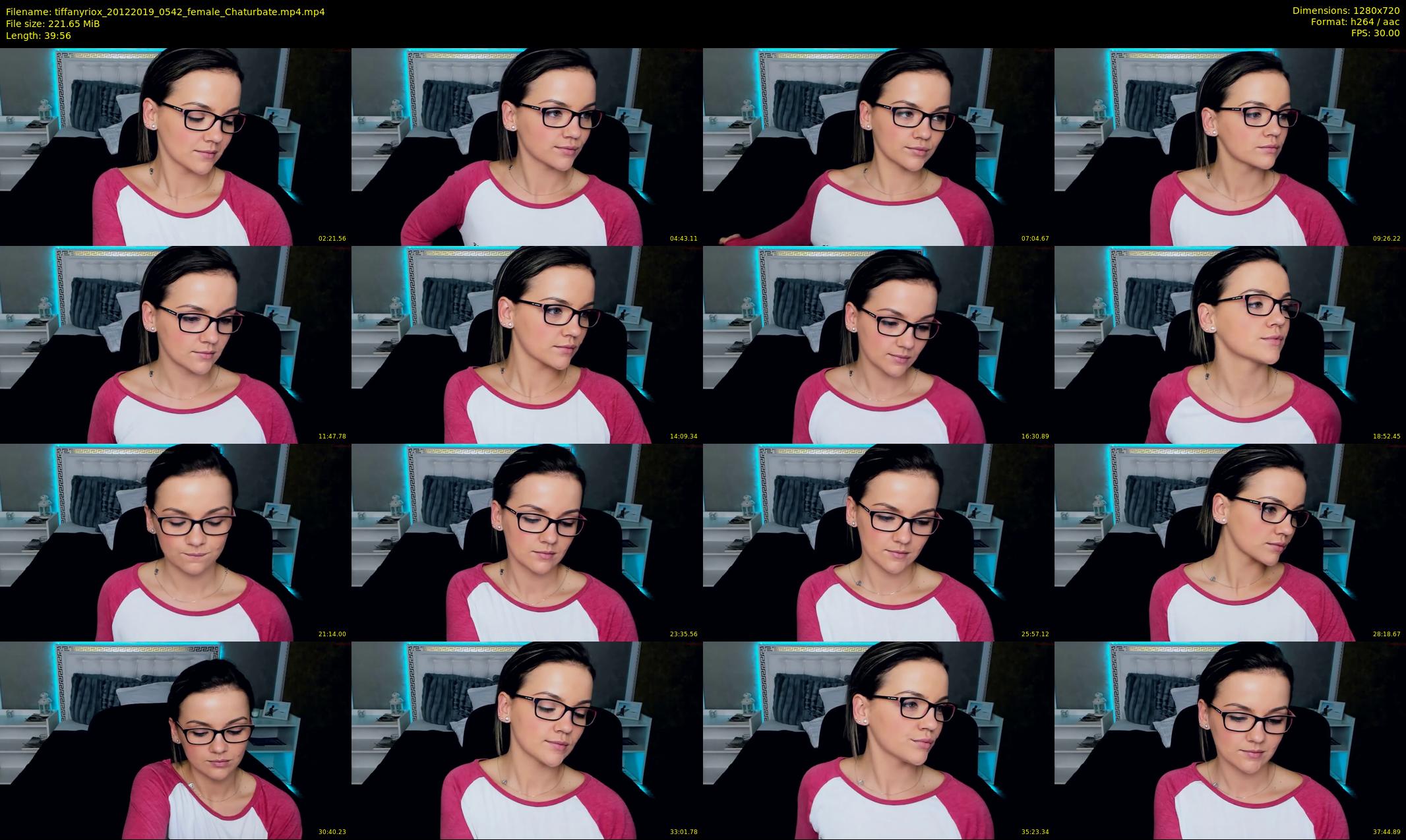 tiffanyriox — 40 minute Chaturbate female cam show recording, 720p, Dec 20, 2019
