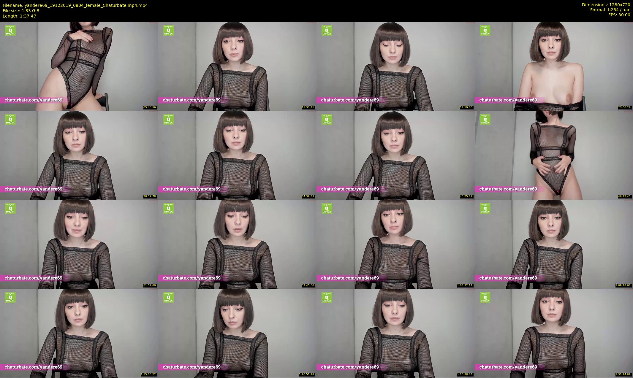 yandere69 — 98 minute Chaturbate female cam show recording, 720p, Dec 19, 2019