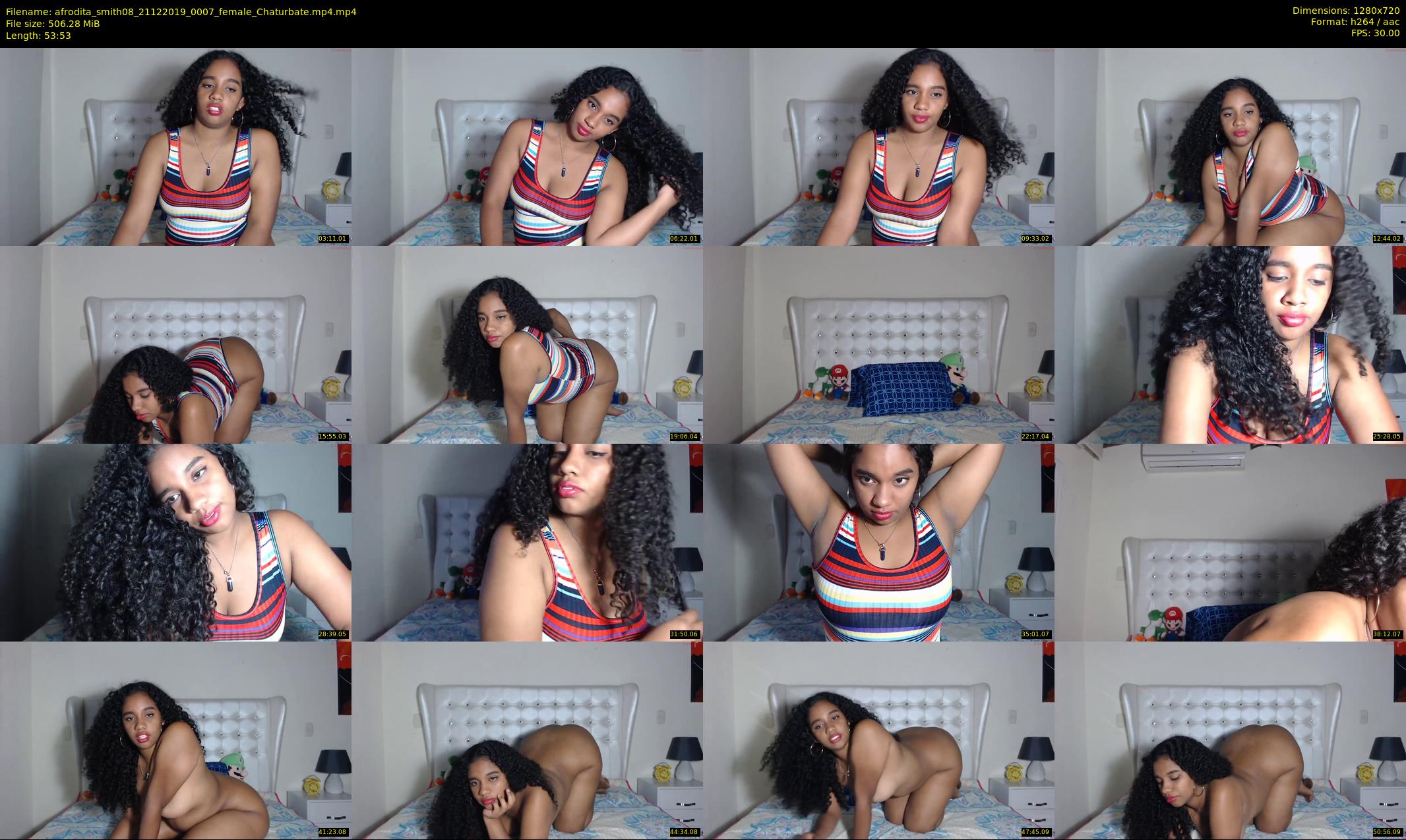 afrodita_smith08 — 54 minute Chaturbate female cam show recording, 720p, Dec 21, 2019