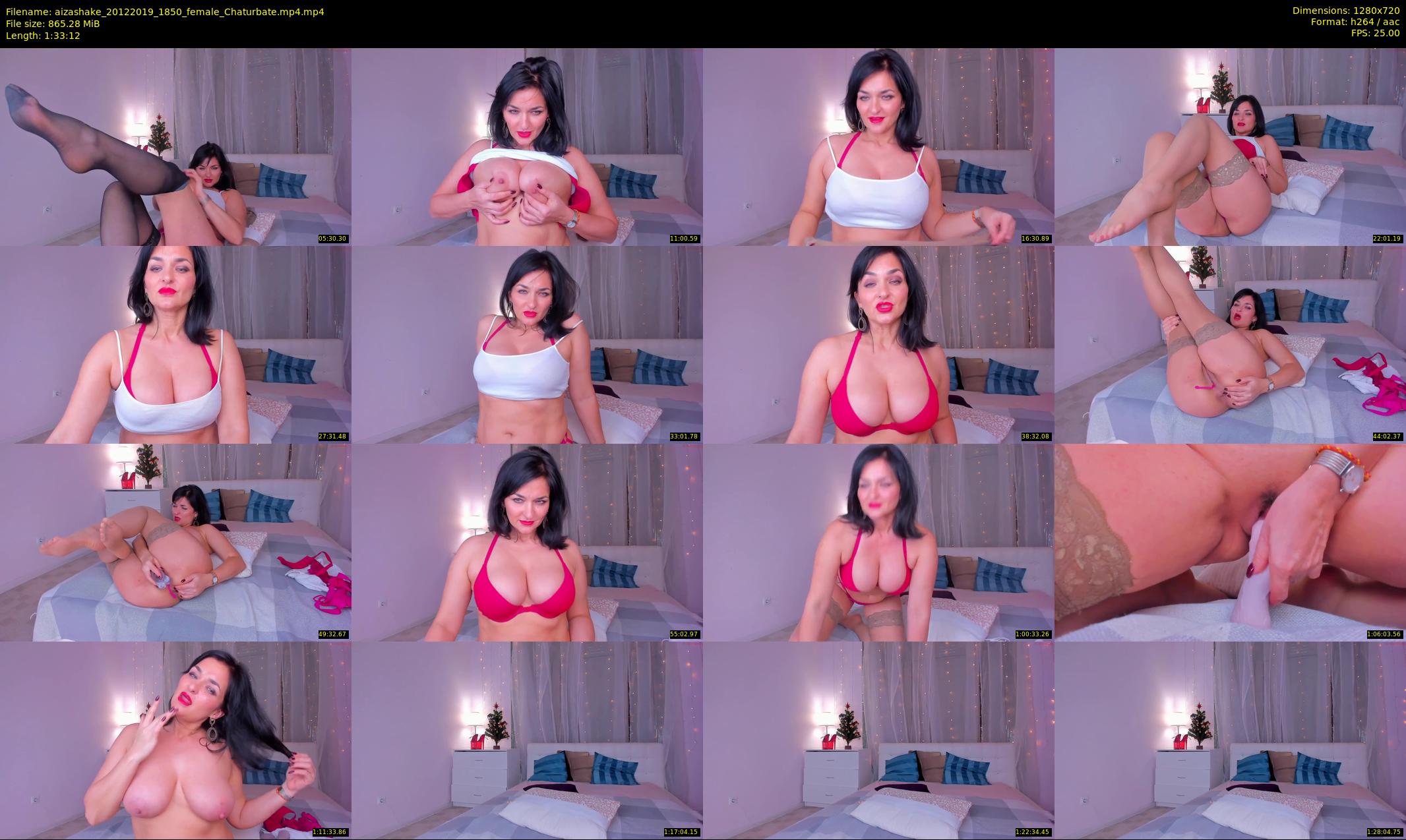 aizashake — 94 minute Chaturbate female cam show recording, 720p, Dec 20, 2019