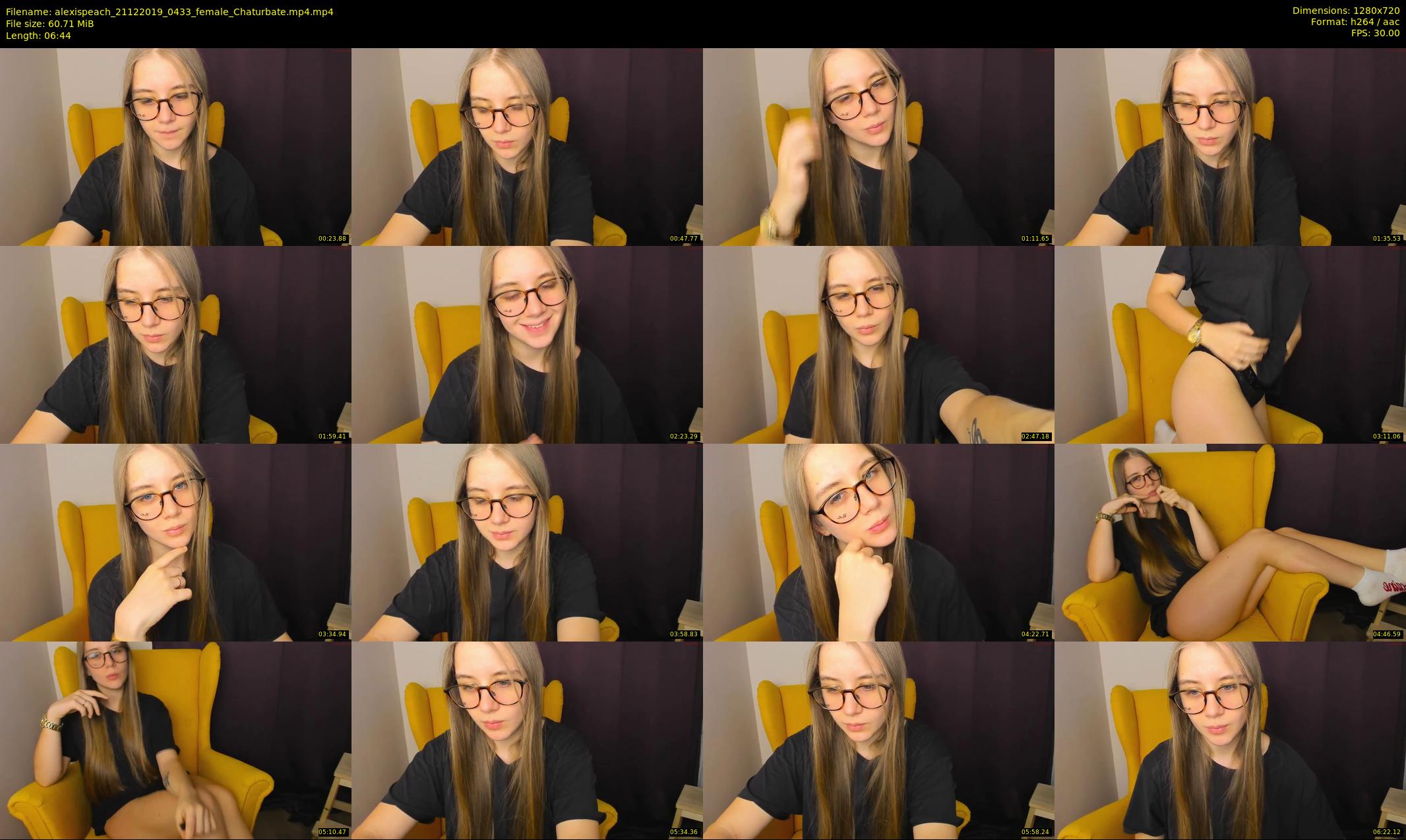 alexispeach — 7 minute Chaturbate female cam show recording, 720p, Dec 21, 2019