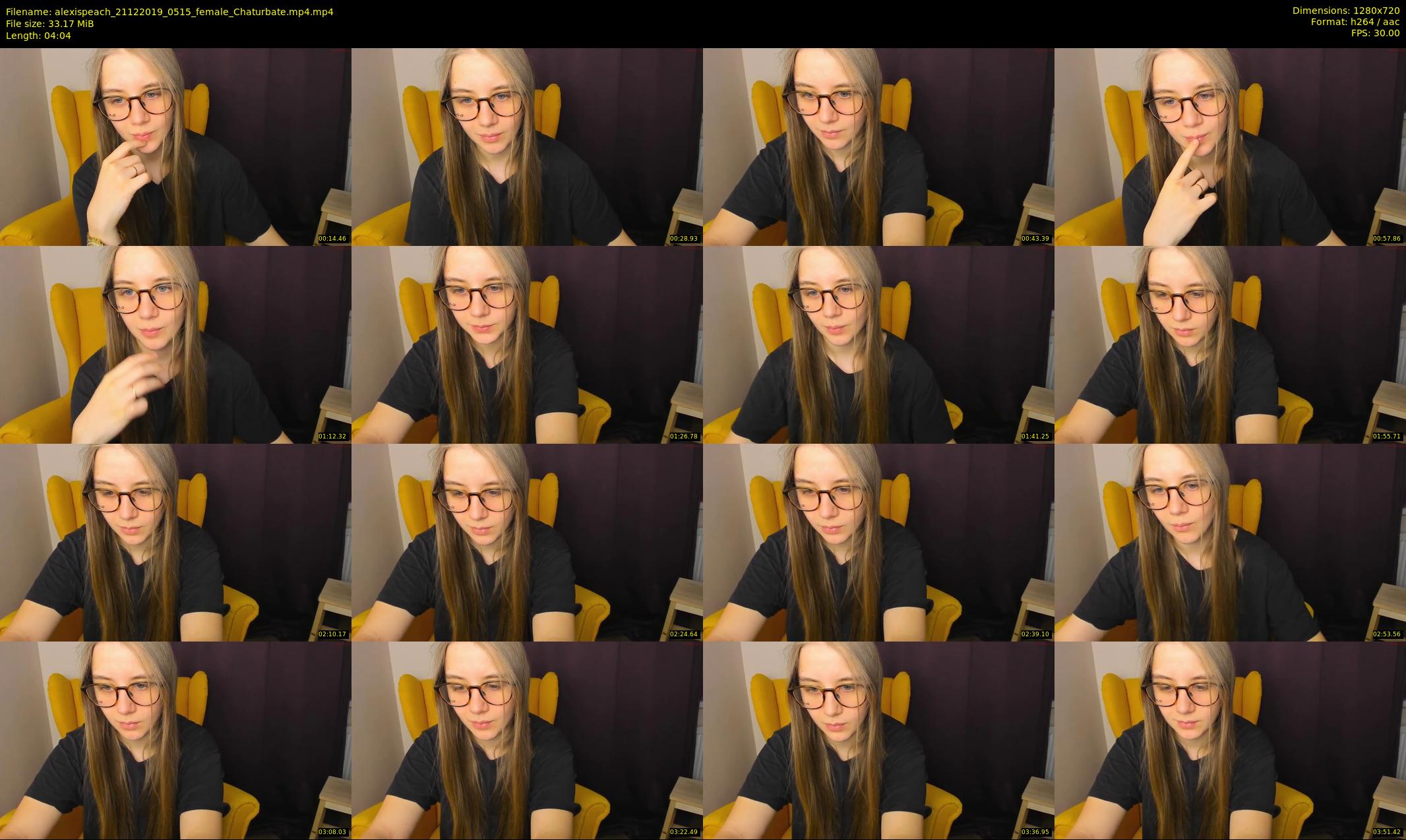 alexispeach — 5 minute Chaturbate female cam show recording, 720p, Dec 21, 2019