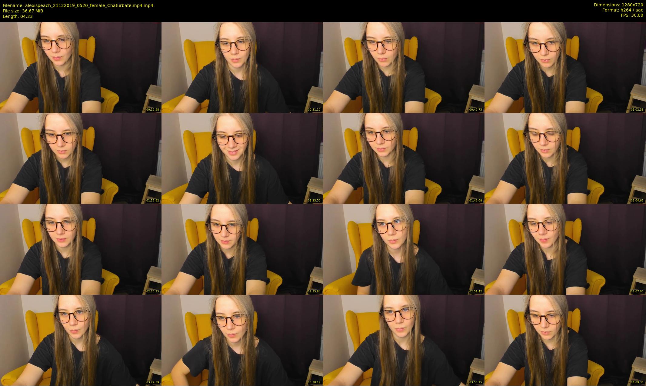 alexispeach — 5 minute Chaturbate female cam show recording, 720p, Dec 21, 2019