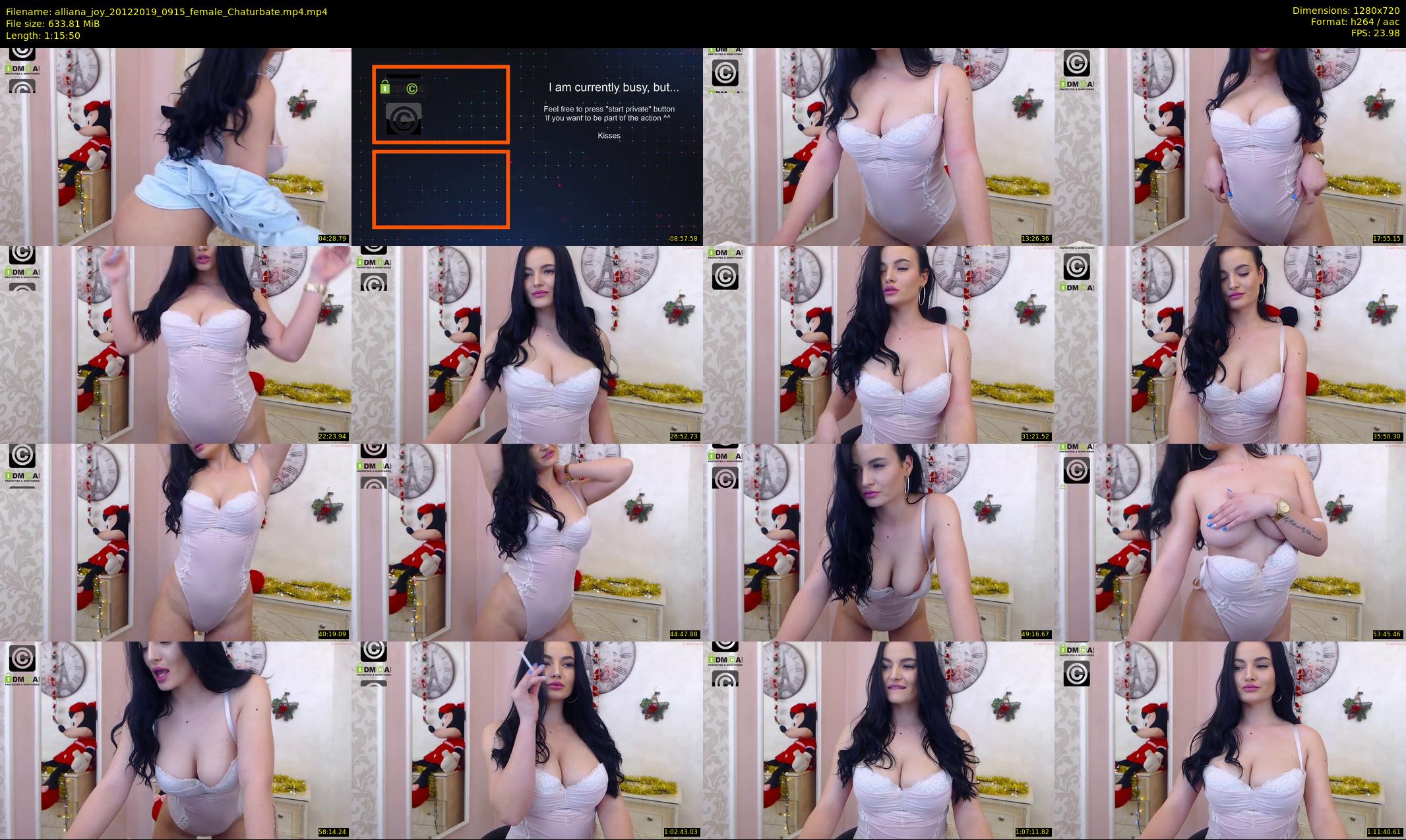 alliana_joy — 76 minute Chaturbate female cam show recording, 720p, Dec 20, 2019