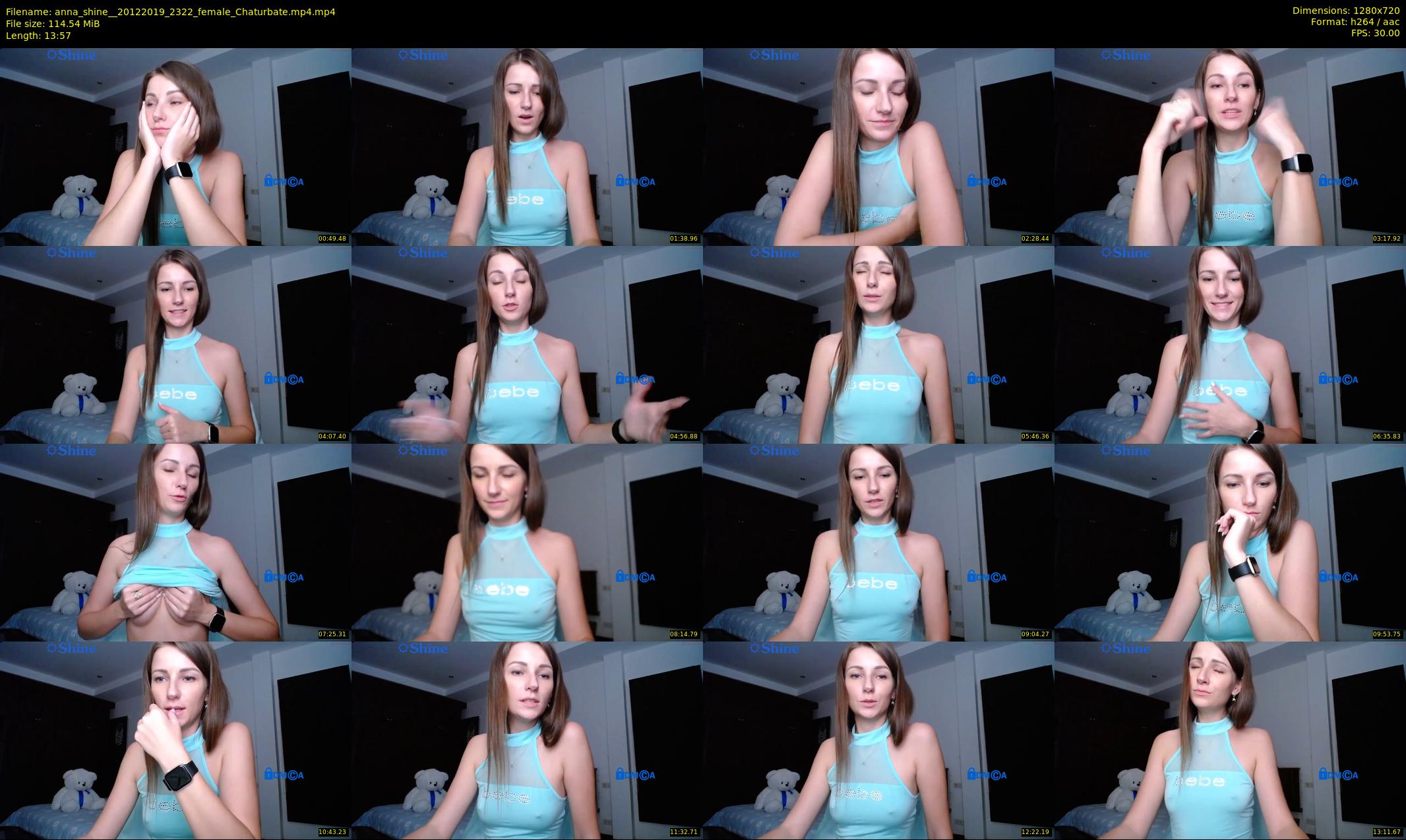 anna_shine_ — 14 minute Chaturbate female cam show recording, 720p, Dec 20, 2019