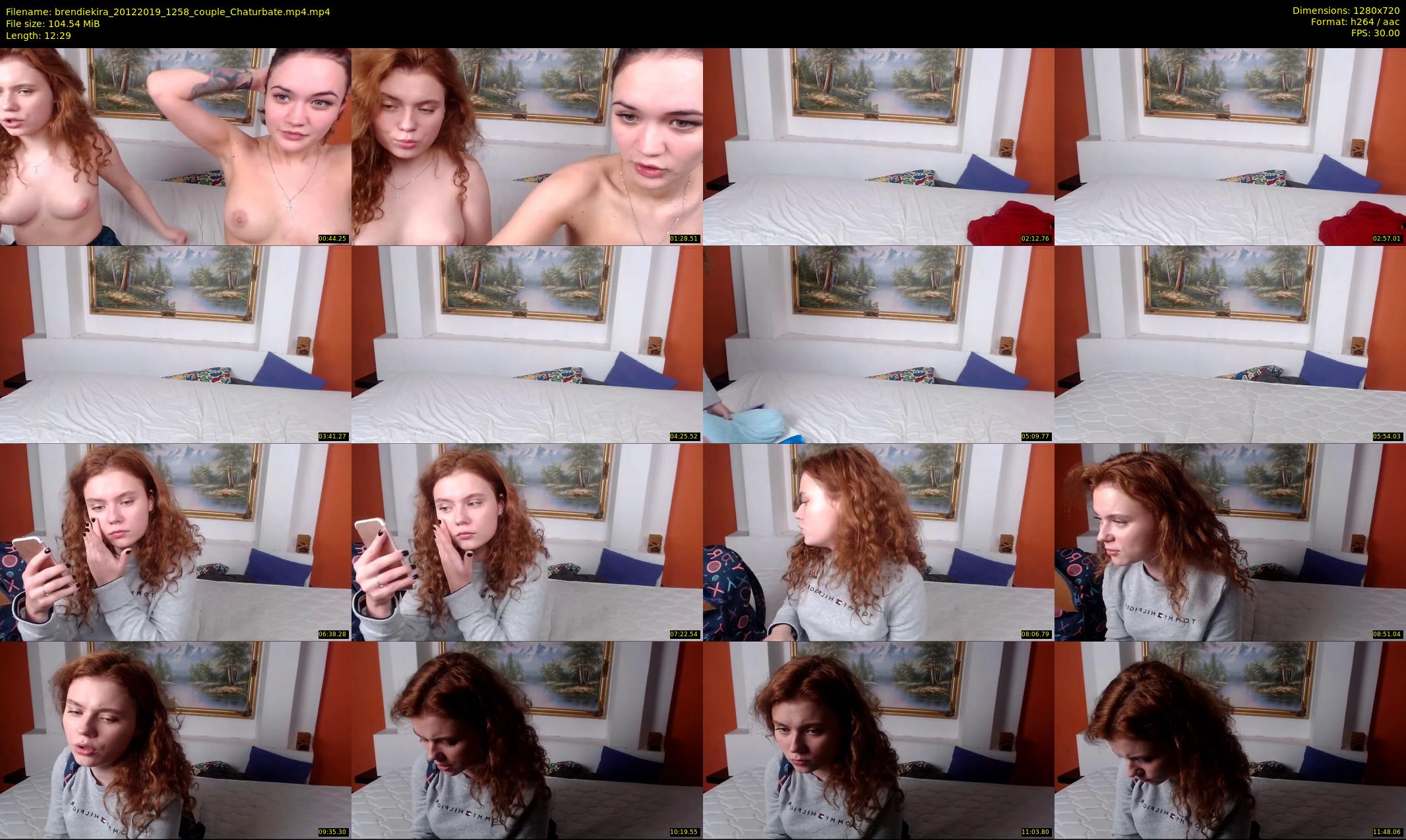 brendiekira — 13 minute Chaturbate couple cam show recording, 720p, Dec 20, 2019