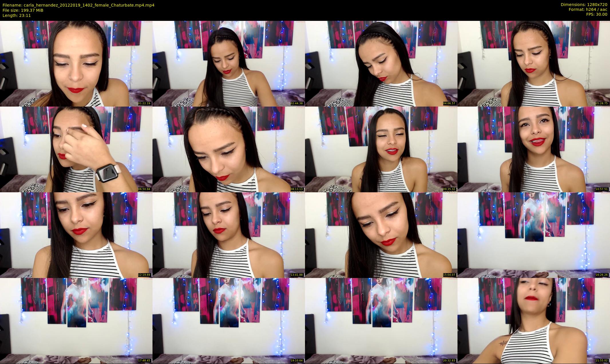 carla_hernandez — 24 minute Chaturbate female cam show recording, 720p, Dec 20, 2019