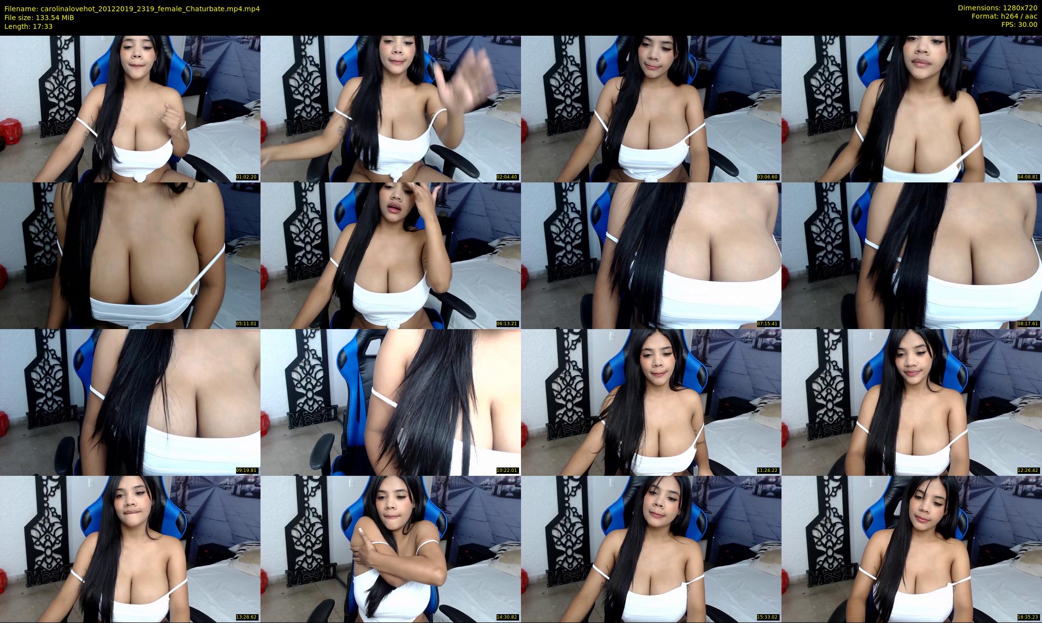 carolinalovehot — 18 minute Chaturbate female cam show recording, 720p, Dec 20, 2019