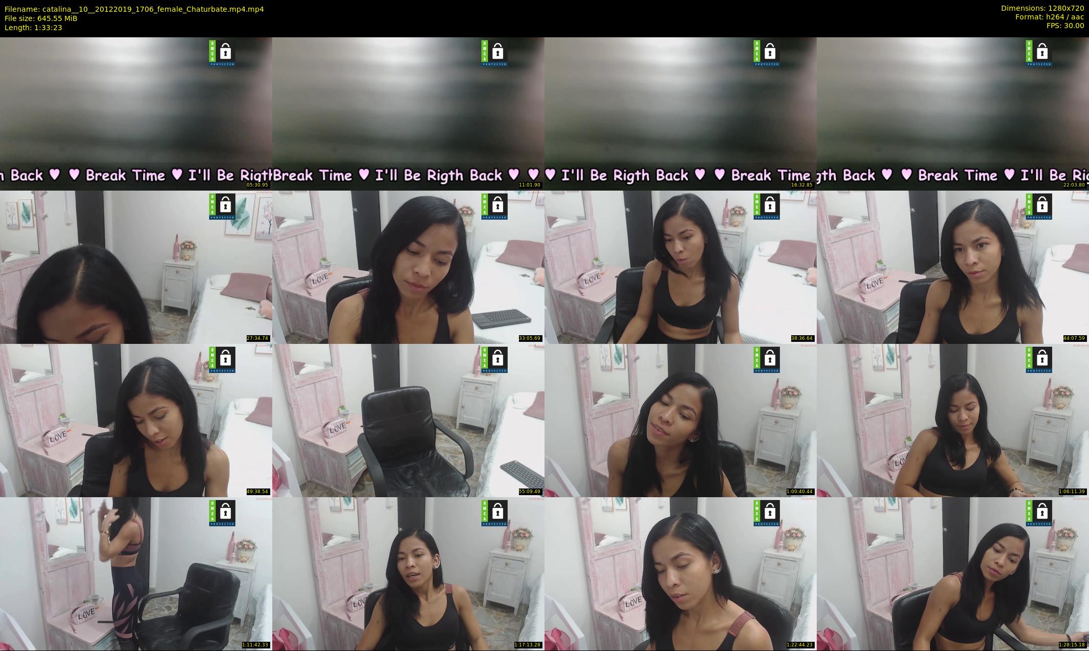 catalina__10_ — 94 minute Chaturbate female cam show recording, 720p, Dec 20, 2019