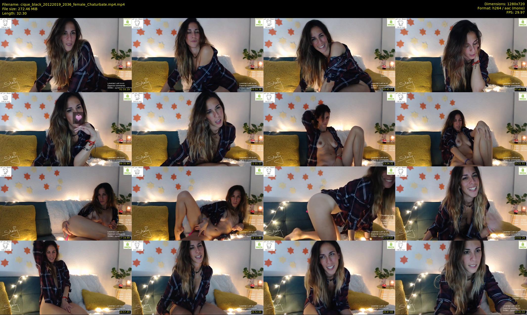 cique_black — 33 minute Chaturbate female cam show recording, 720p, Dec 20, 2019