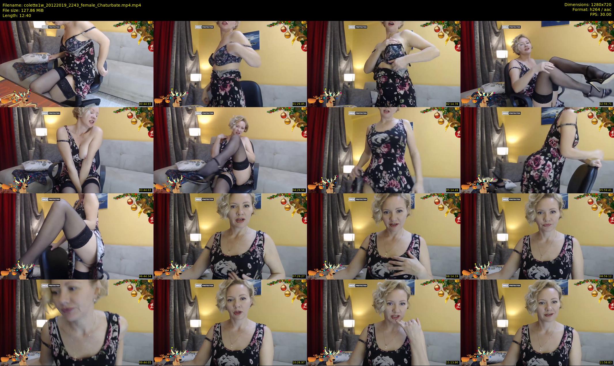 colette1w — 13 minute Chaturbate female cam show recording, 720p, Dec 20, 2019
