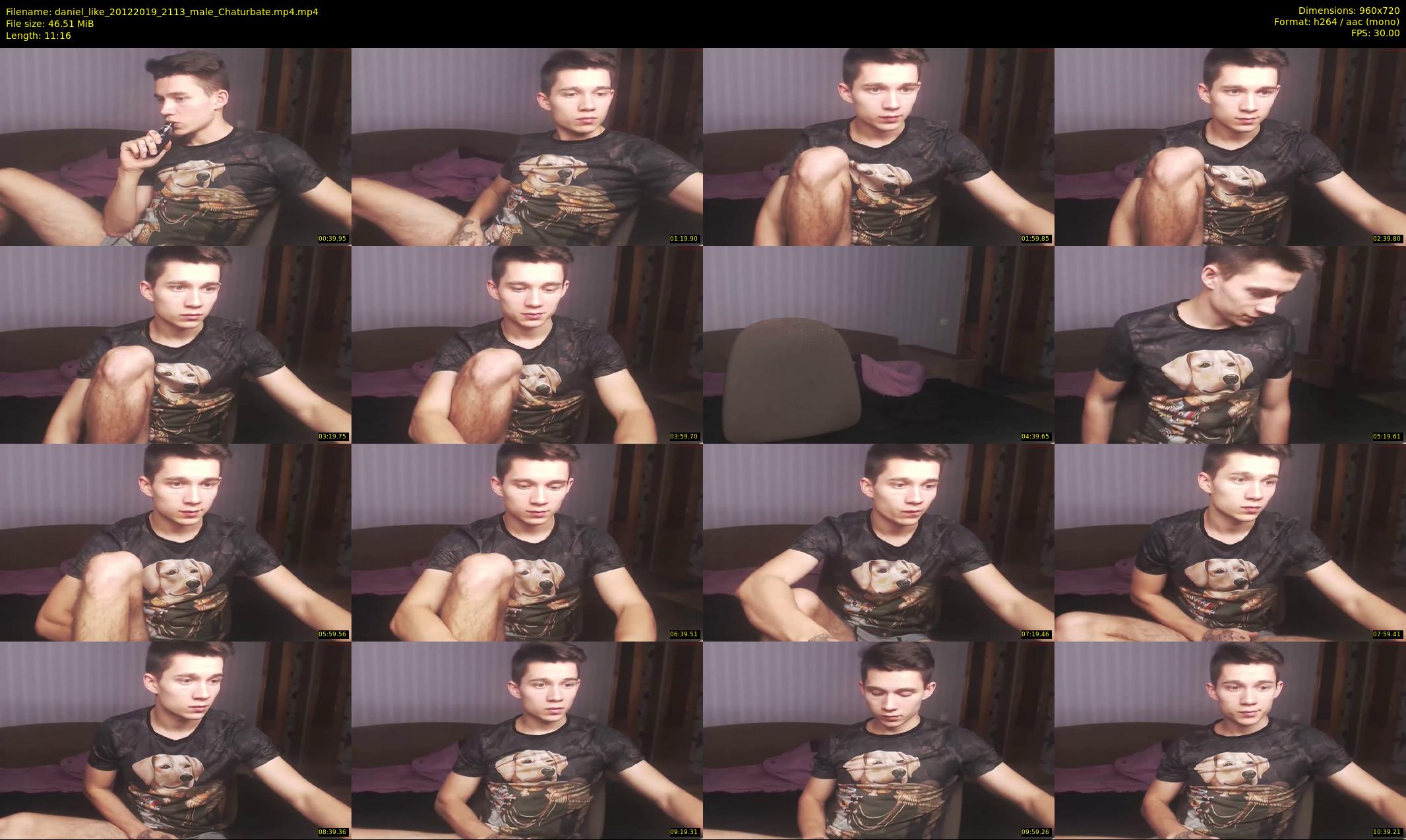 daniel_like — 12 minute Chaturbate male cam show recording, 720p, Dec 20, 2019