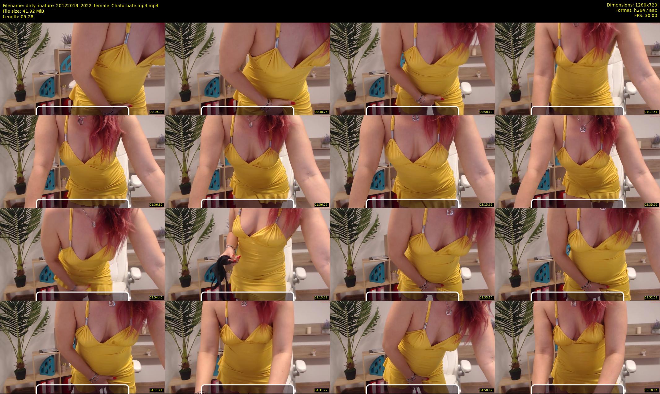 dirty_mature — 6 minute Chaturbate female cam show recording, 720p, Dec 20, 2019