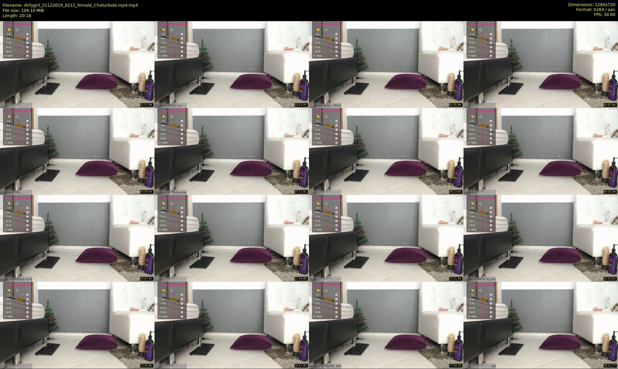 dirtygril — 21 minute Chaturbate female cam show recording, 720p, Dec 21, 2019