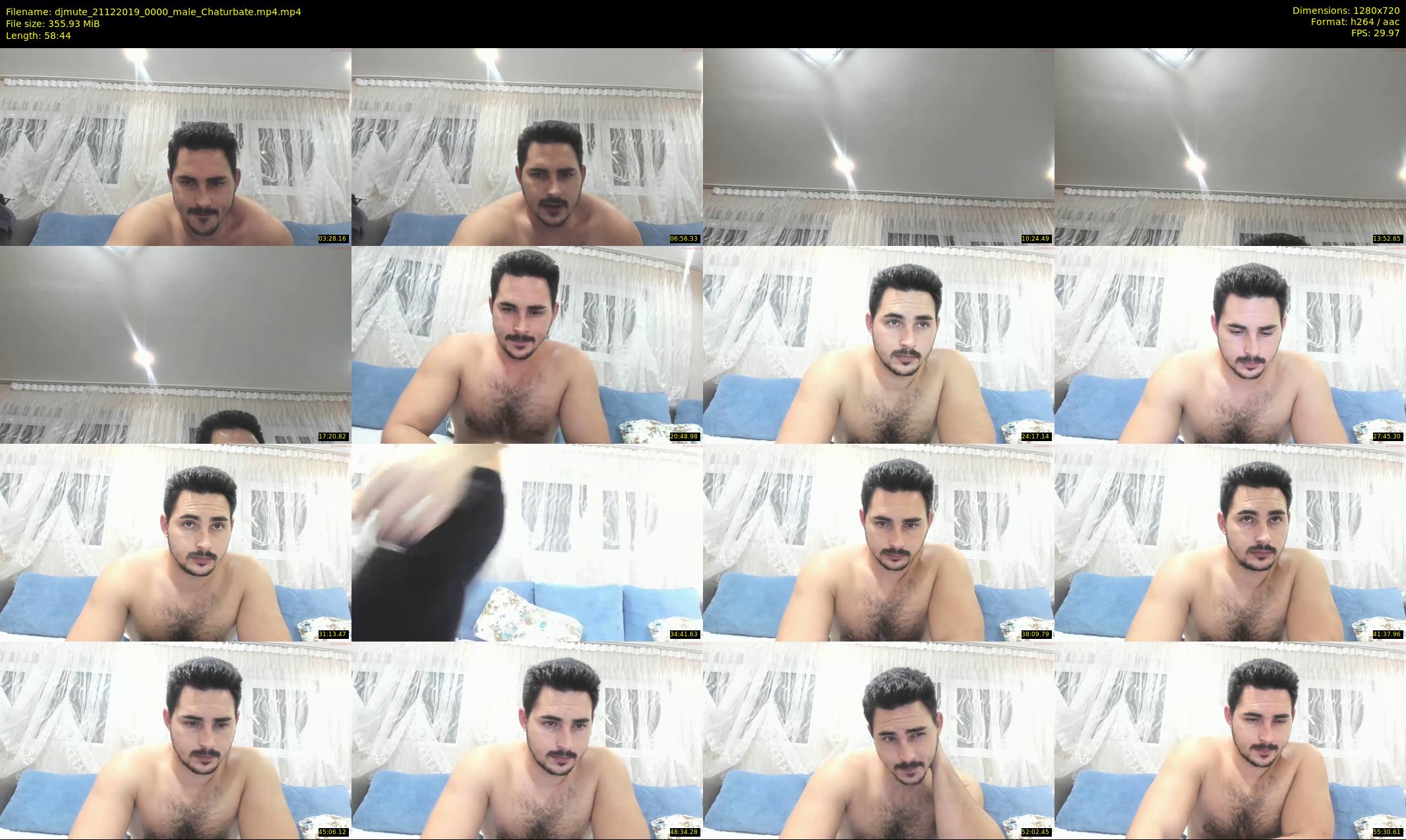 djmute — 59 minute Chaturbate male cam show recording, 720p, Dec 21, 2019