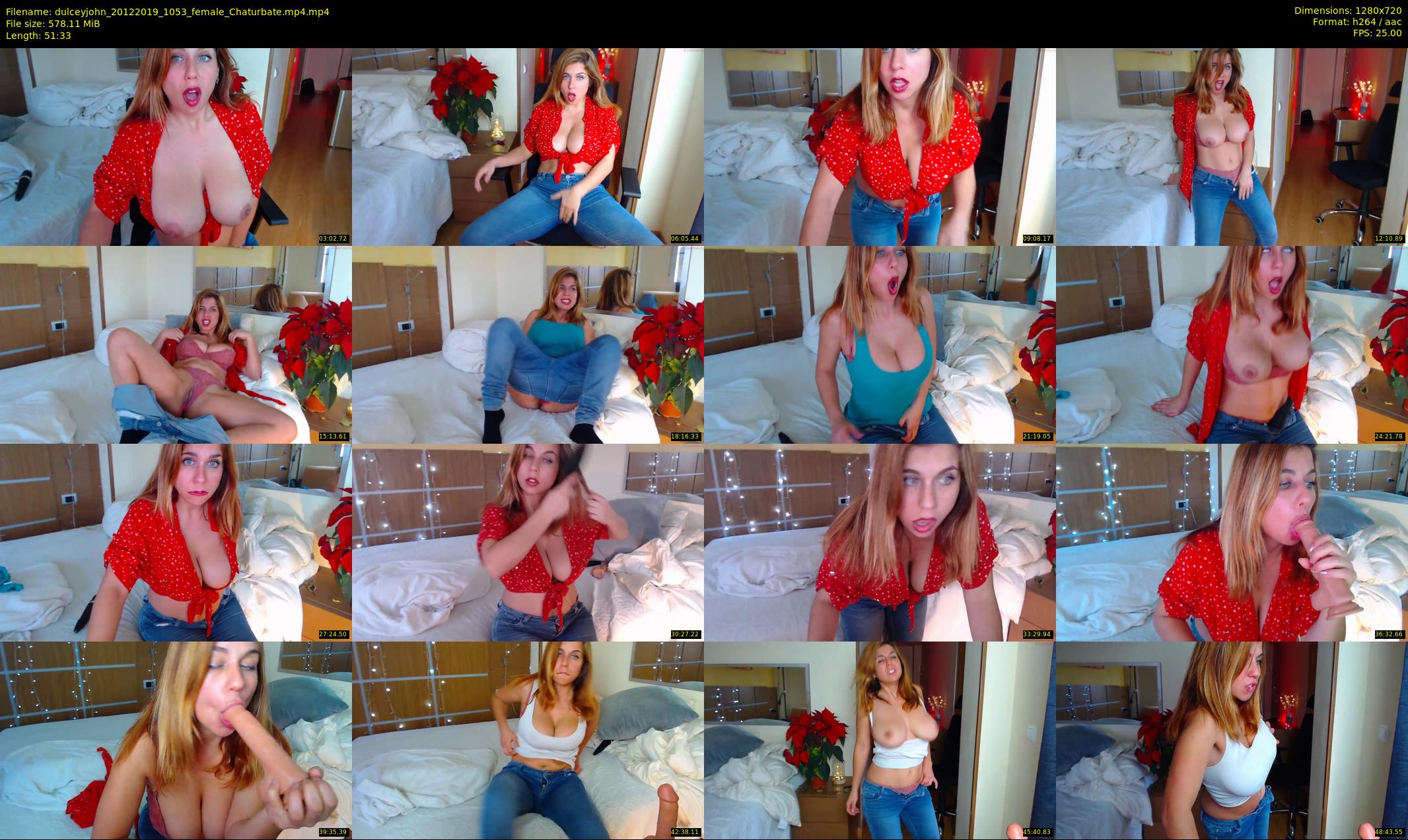 dulceyjohn — 52 minute Chaturbate female cam show recording, 720p, Dec 20, 2019