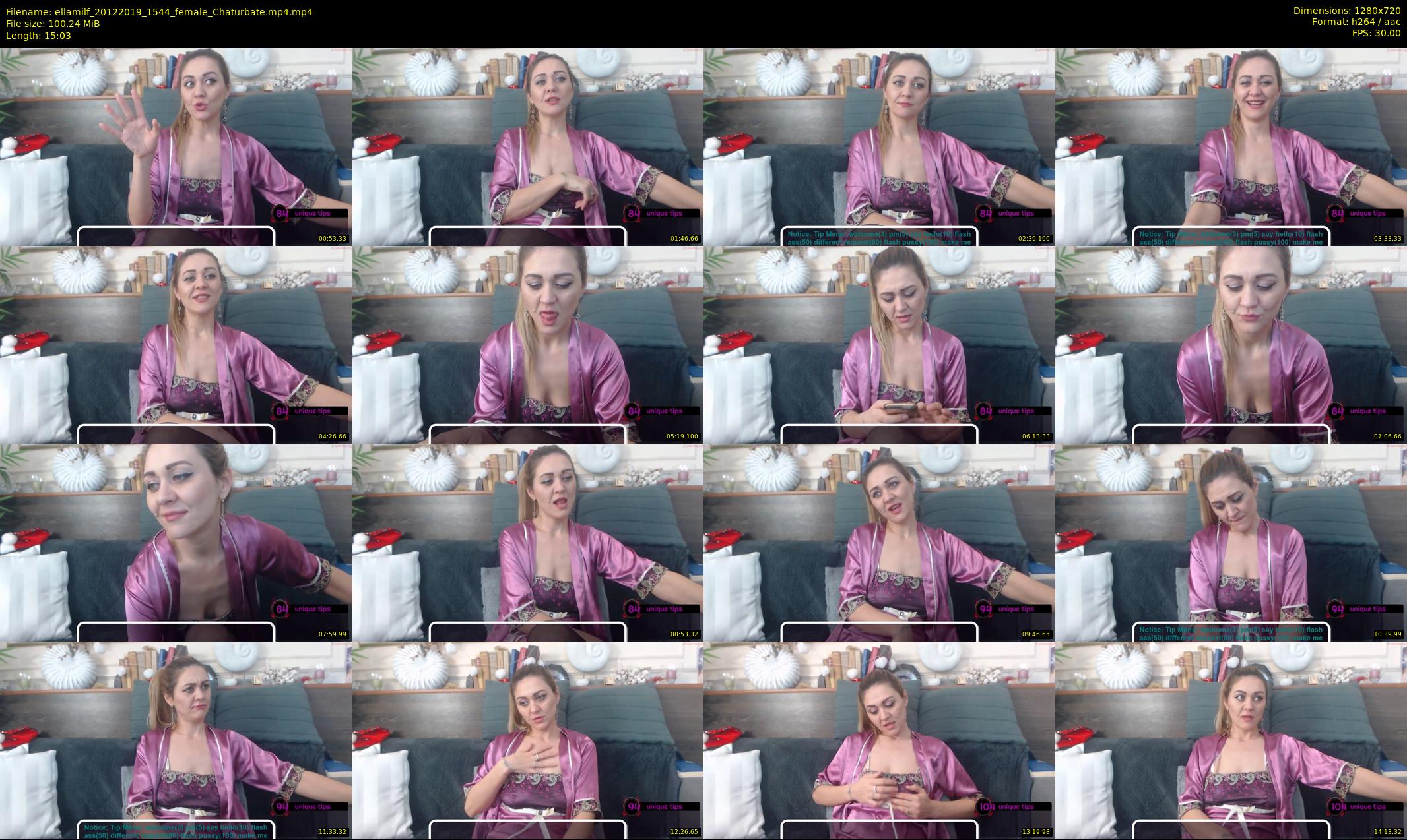 ellamilf — 16 minute Chaturbate female cam show recording, 720p, Dec 20, 2019