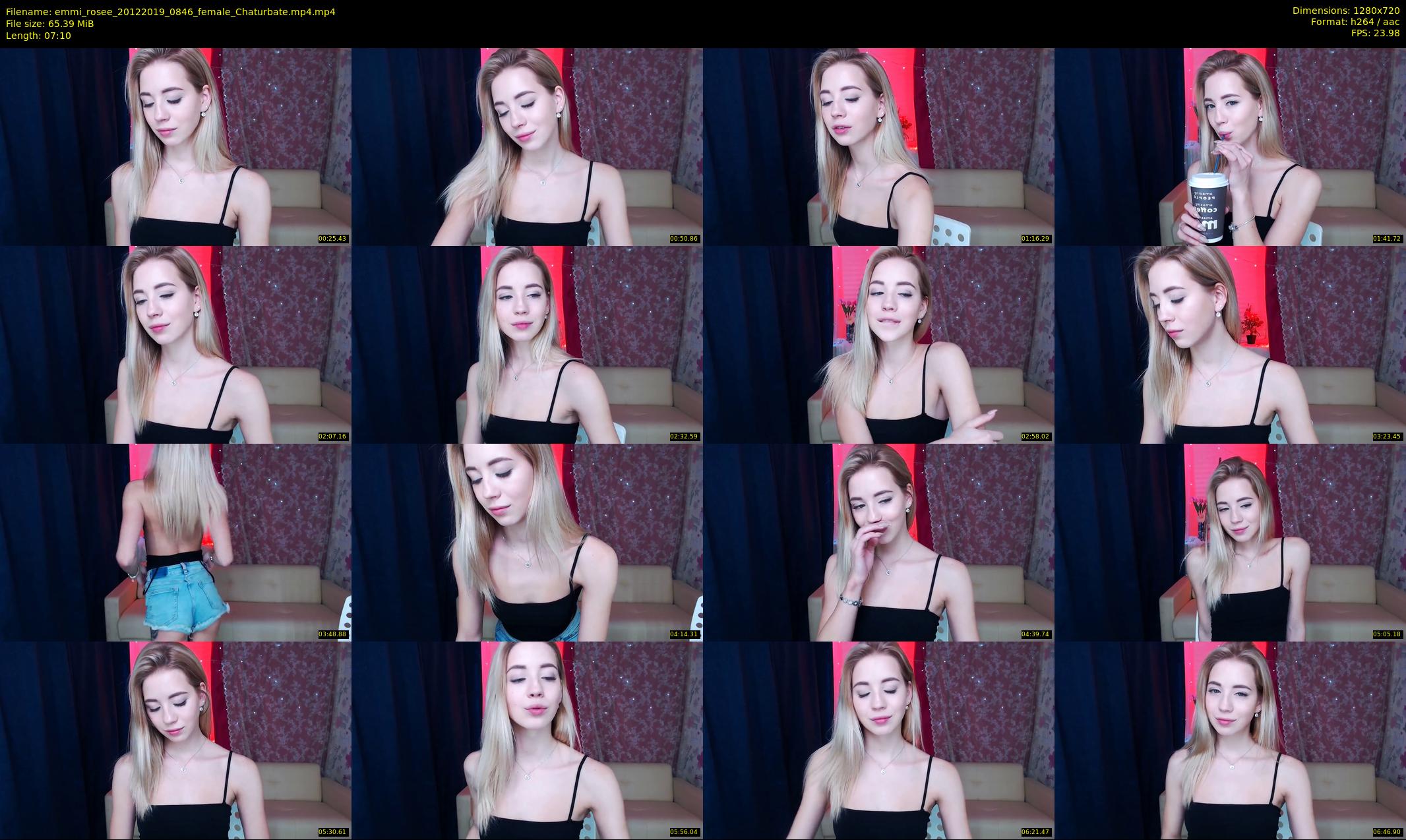 emmi_rosee — 8 minute Chaturbate female cam show recording, 720p, Dec 20, 2019