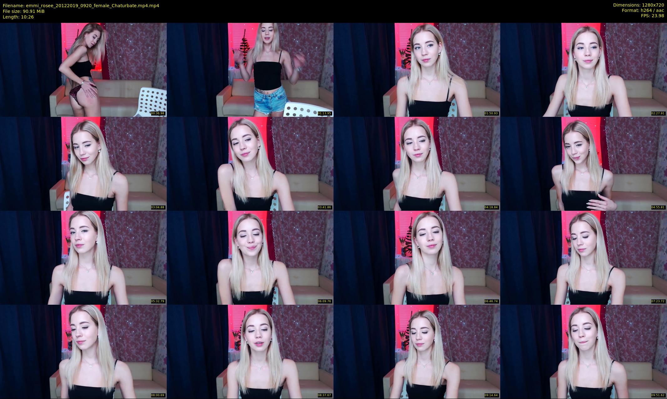 emmi_rosee — 11 minute Chaturbate female cam show recording, 720p, Dec 20, 2019